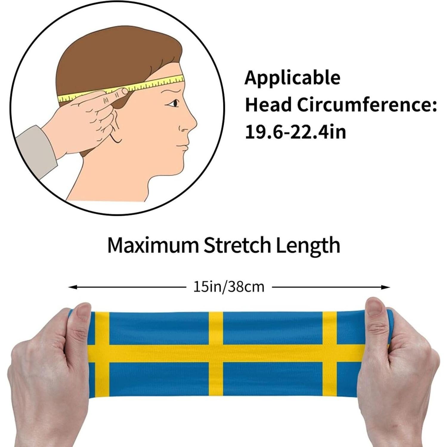 Banda deportiva antideslizante KVBLCEW - Unisex - Suecia