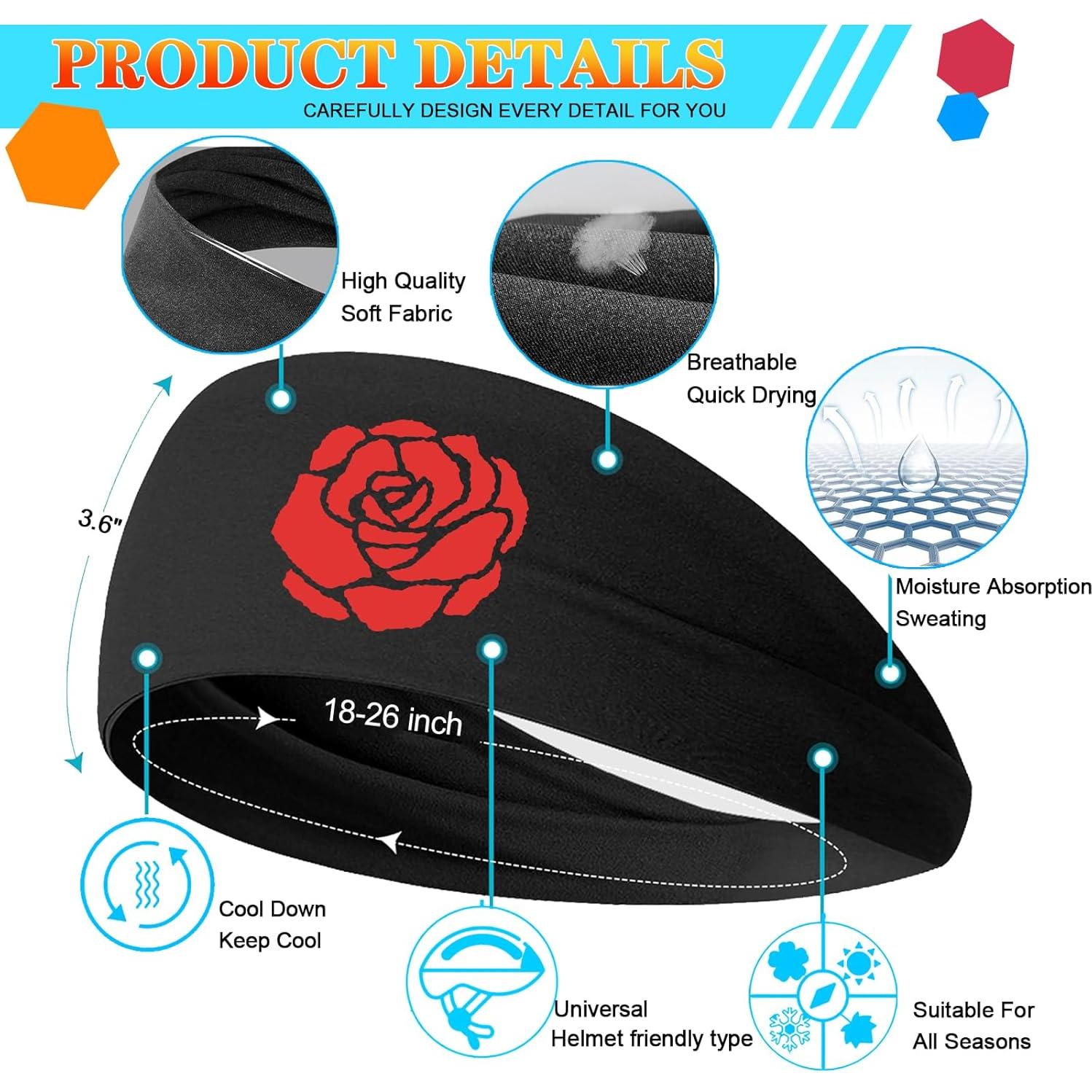 3 Diademas Deportivas Viofre para Correr Unisex - Absorbe Sudor