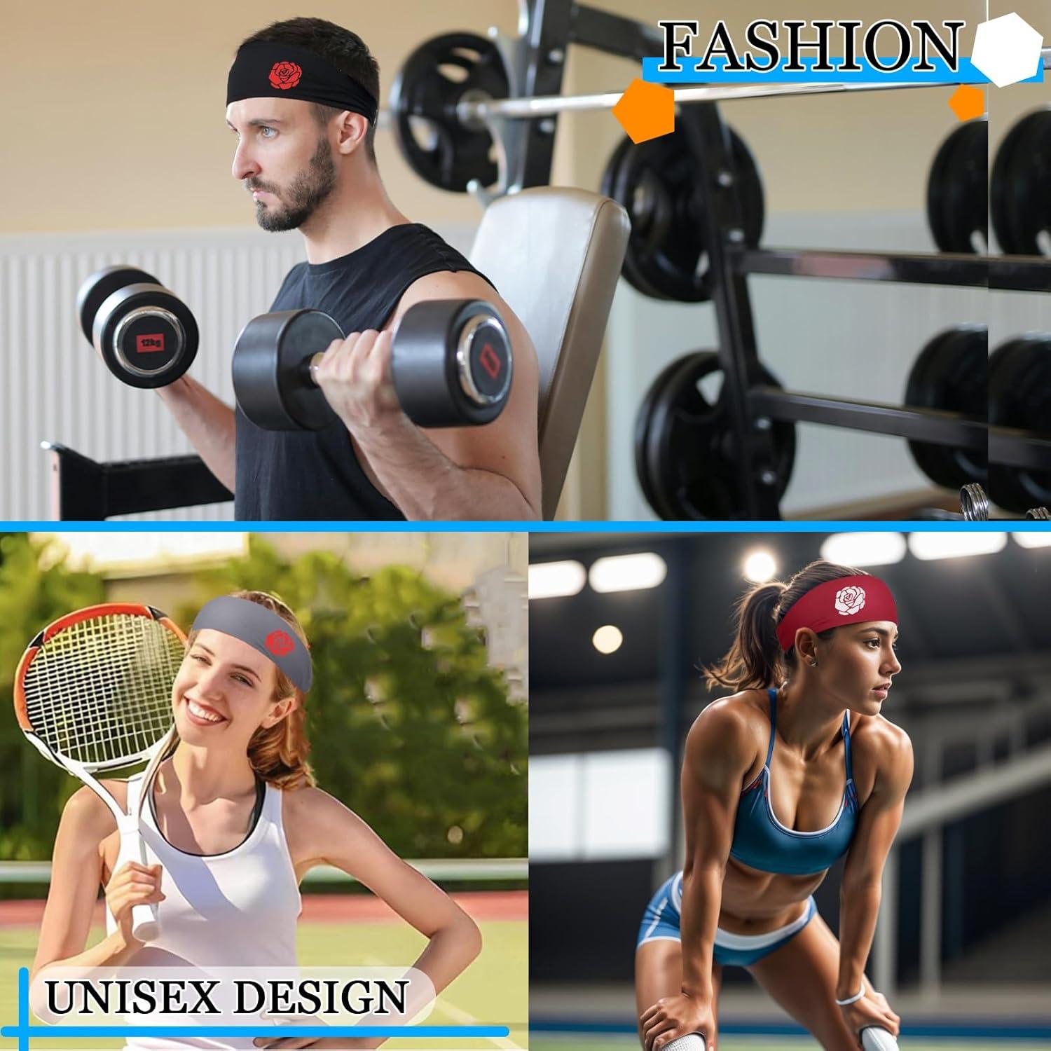 3 Diademas Deportivas Viofre para Correr Unisex - Absorbe Sudor