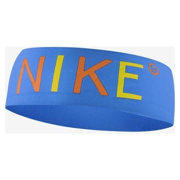 Diadema Impresa Nike Fury Azul Claro/Amarillo Talla Única