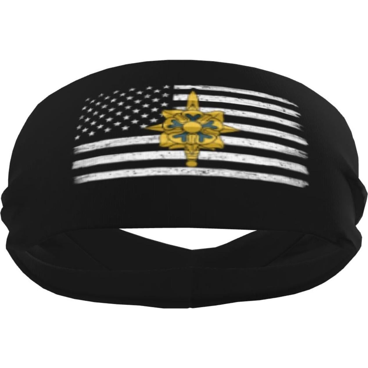 Diadema Deportiva Unisex QIZYOQA Absorbente de Sudor Negra