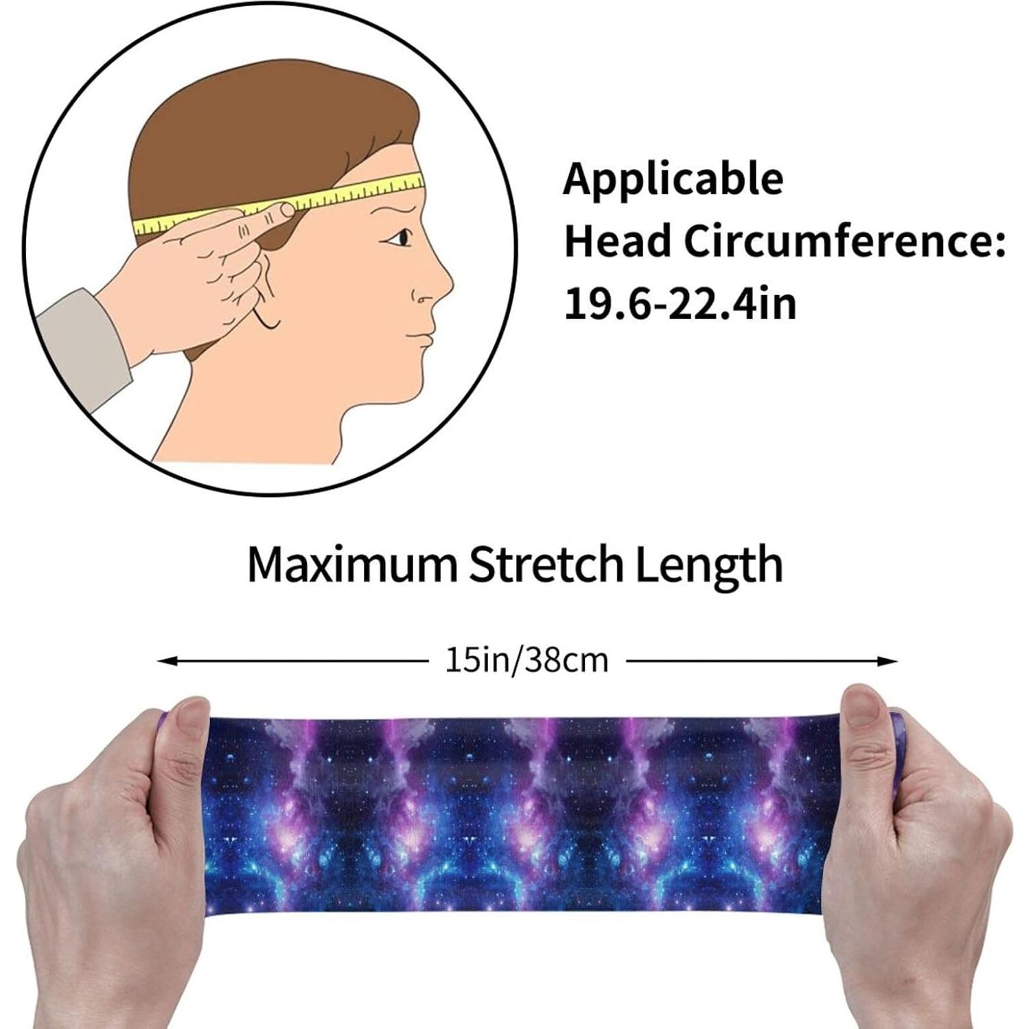 Diadema Deportiva ASYG Galaxy T3 Unisex Absorbente de Sudor