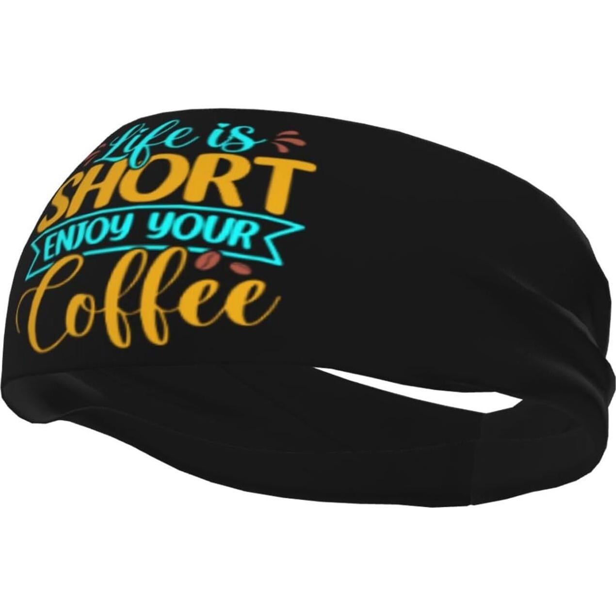 Banda de Sudor Unisex QIZYOQA para Fitness y Yoga - Negro