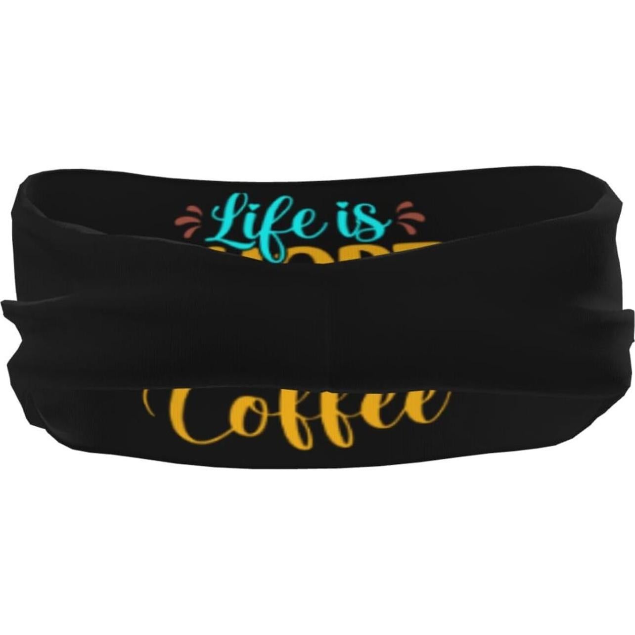 Banda de Sudor Unisex QIZYOQA para Fitness y Yoga - Negro