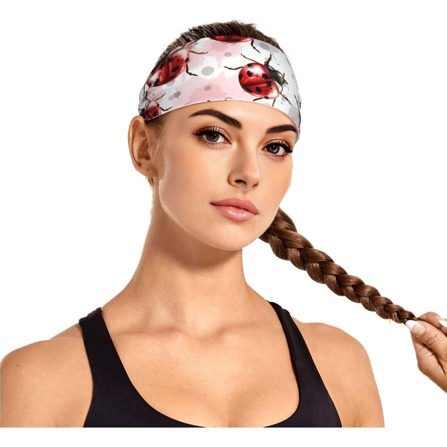 Diadema Antideslizante para Mujer Genérico - 10.9 cm, Mariquitas