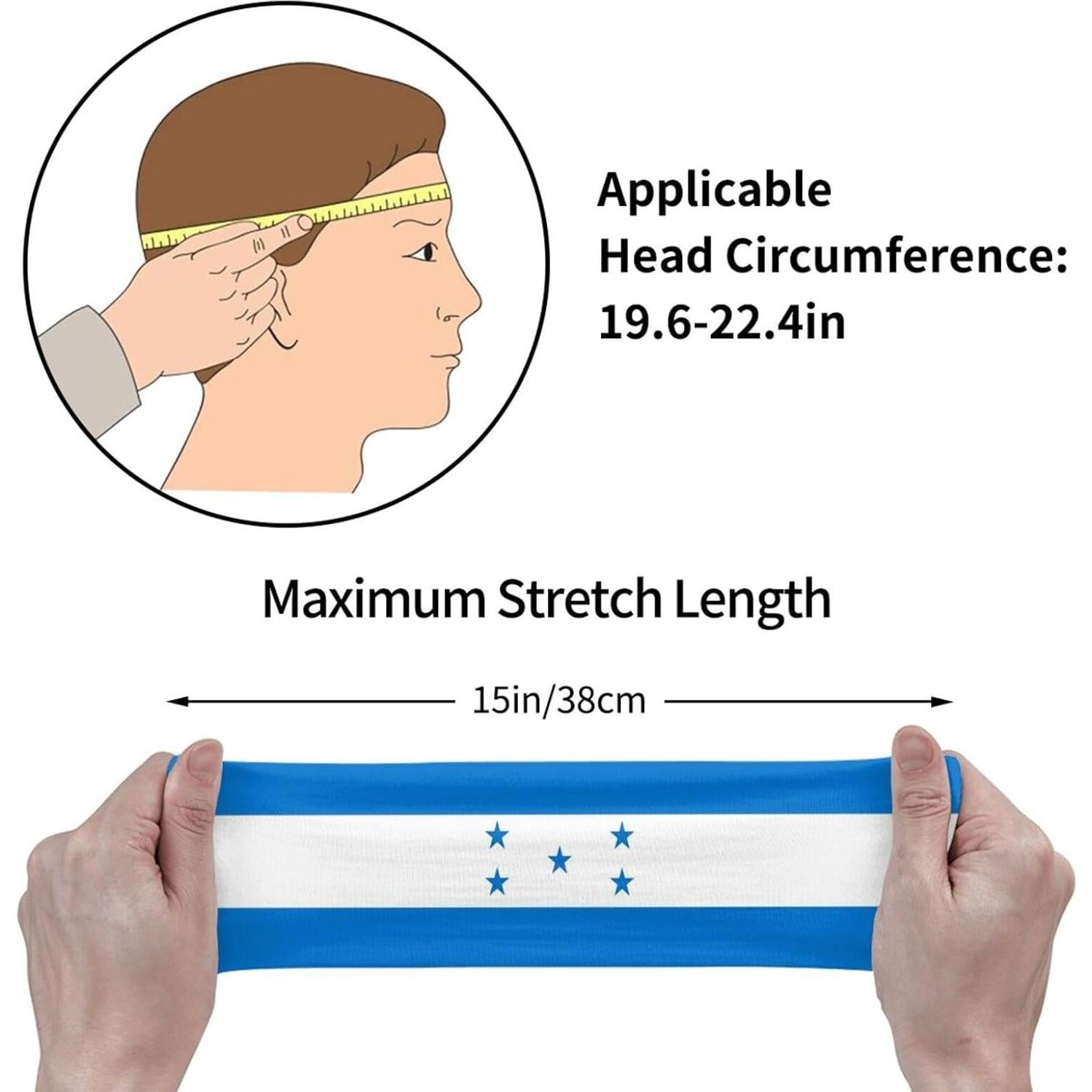 Banda Deportiva Unisex YSBYEIU Bandera de Honduras