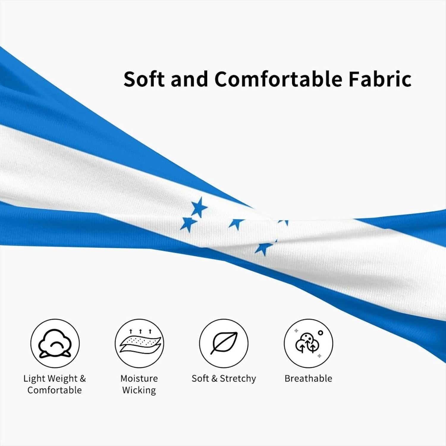 Banda Deportiva Unisex YSBYEIU Bandera de Honduras