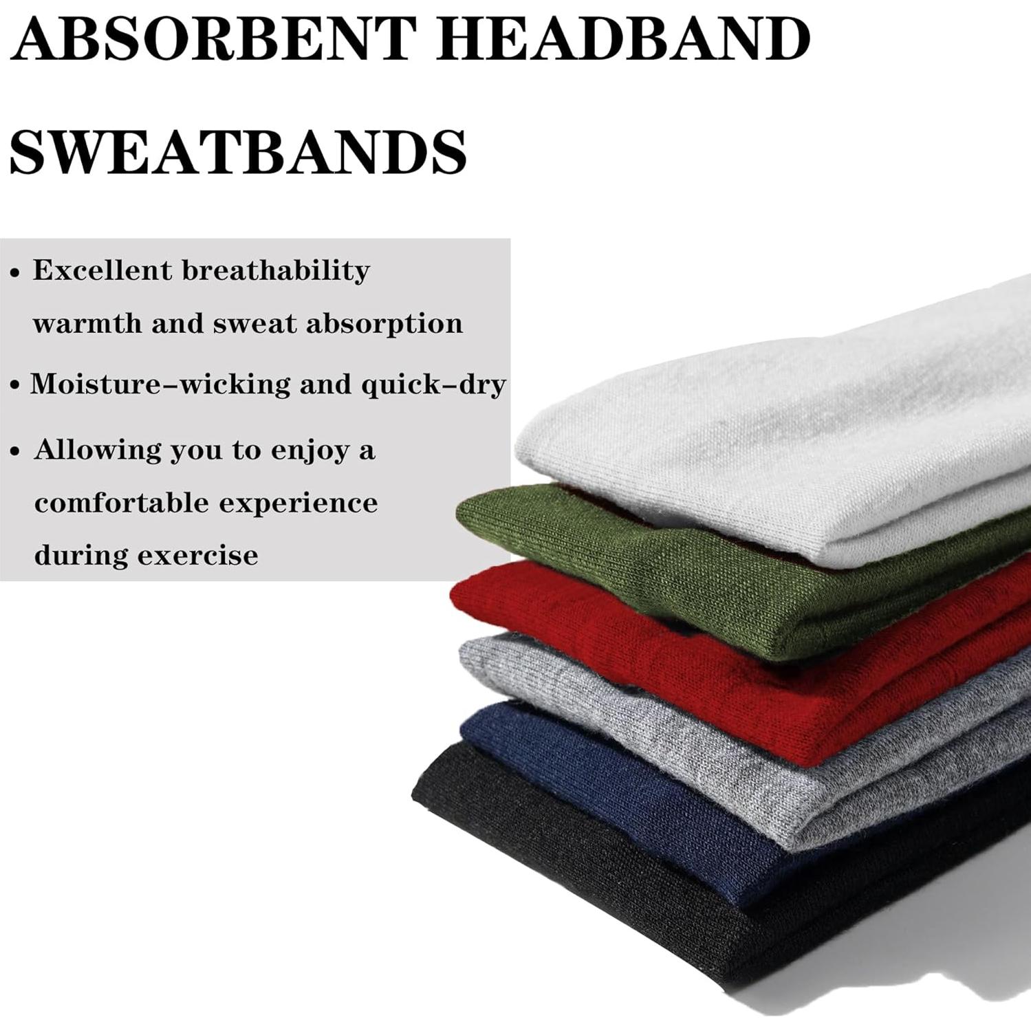 Paquete de 6 cintas deportivas IMAGERIO unisex - Negro y Blanco