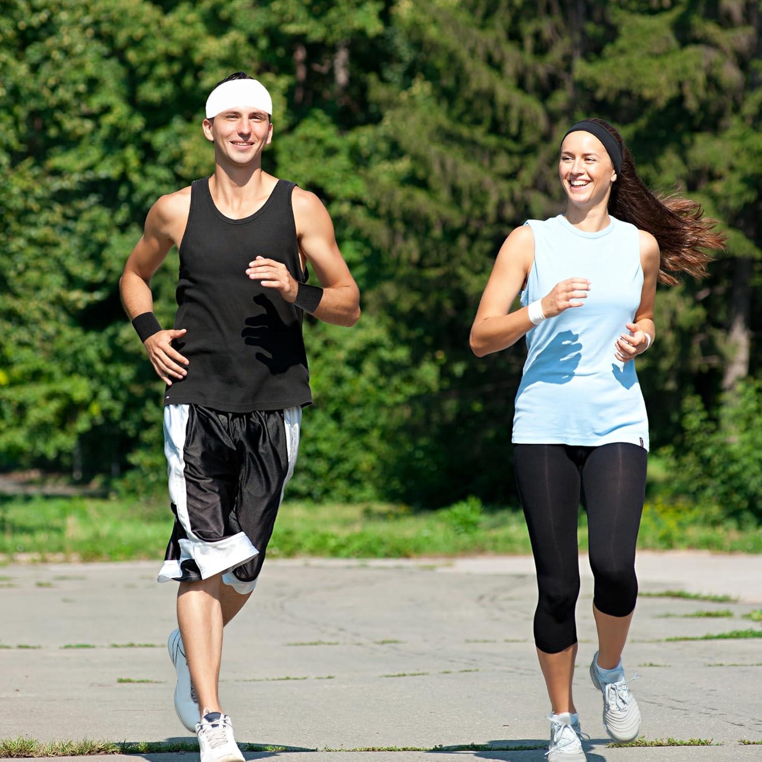 Paquete de 6 cintas deportivas IMAGERIO unisex - Negro y Blanco