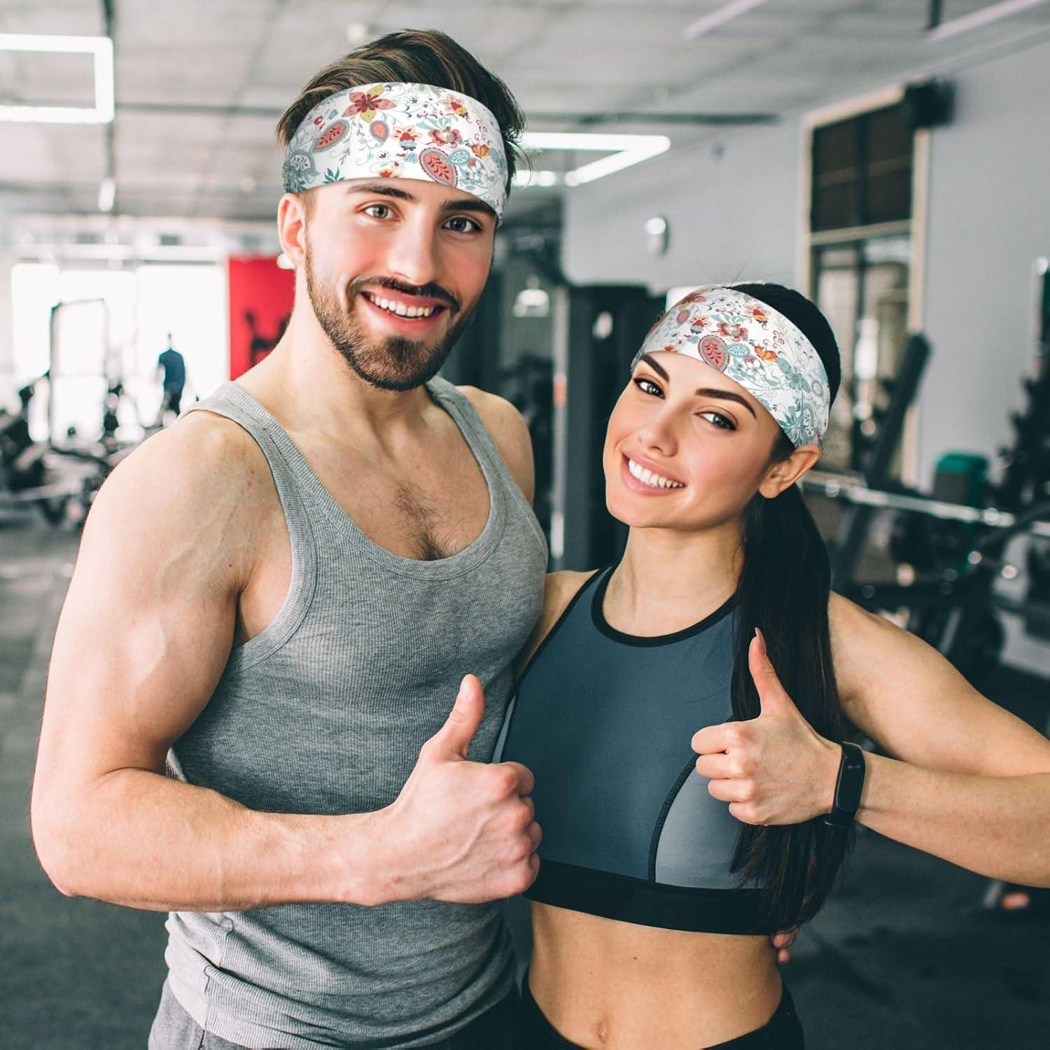 Diadema Elástica Boho Floral Genérico para Yoga y Fitness