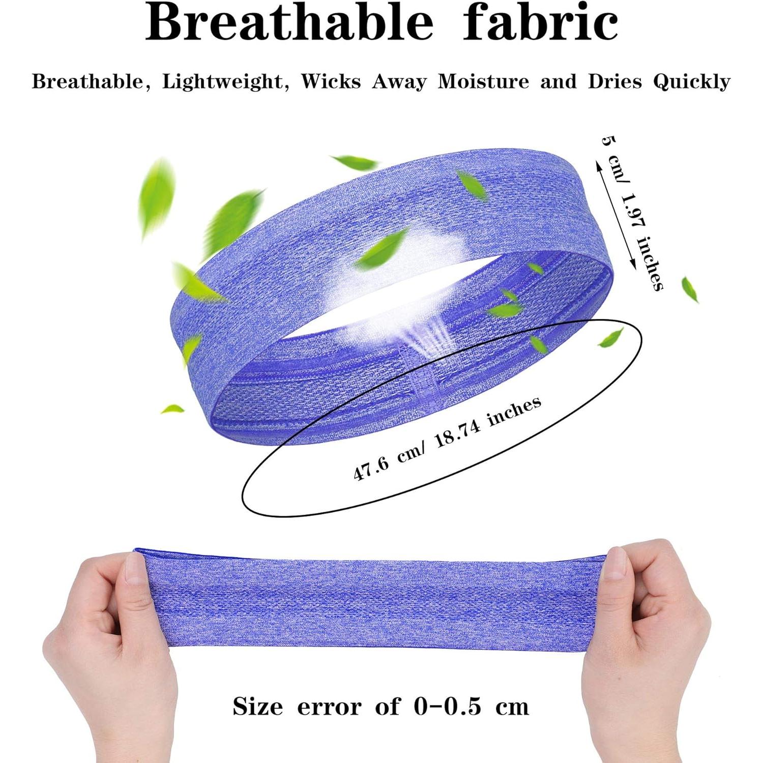 8 Bandas para el Sudor Elásticas SATINIOR - Unisex, Ajustables