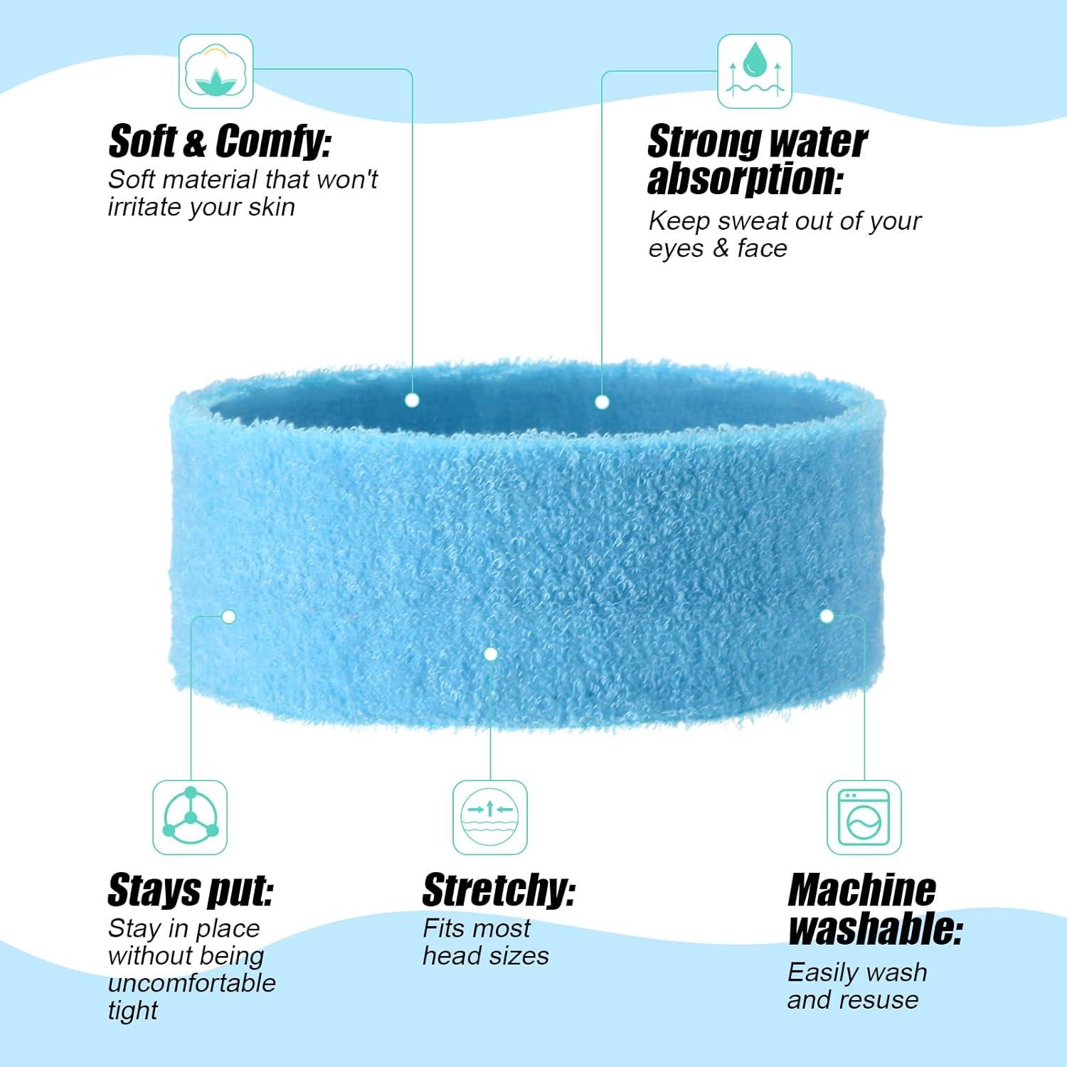 240 Bandas de Sudor Neón Jiuguva para Ejercicio Unisex