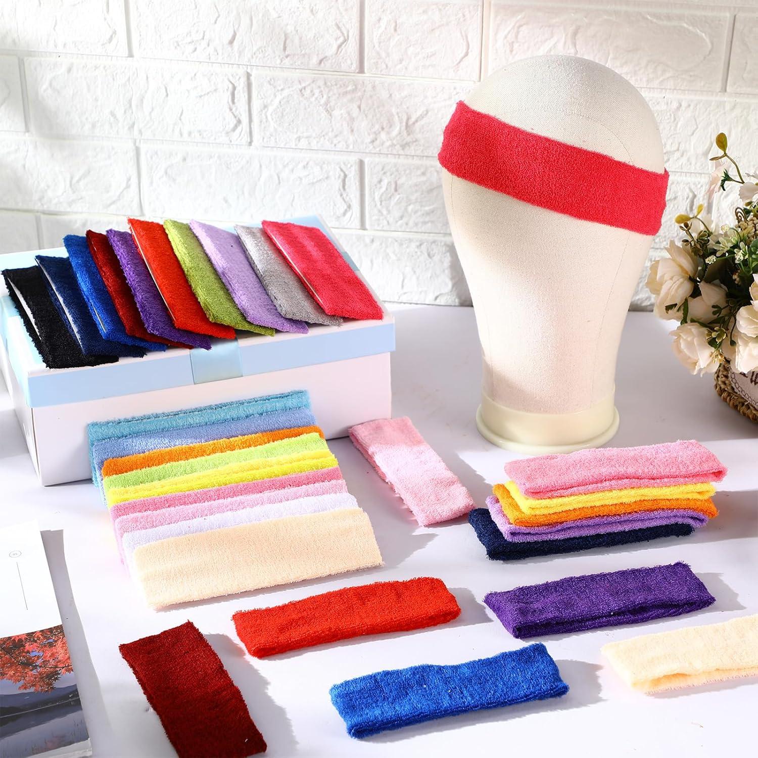 240 Bandas de Sudor Neón Jiuguva para Ejercicio Unisex