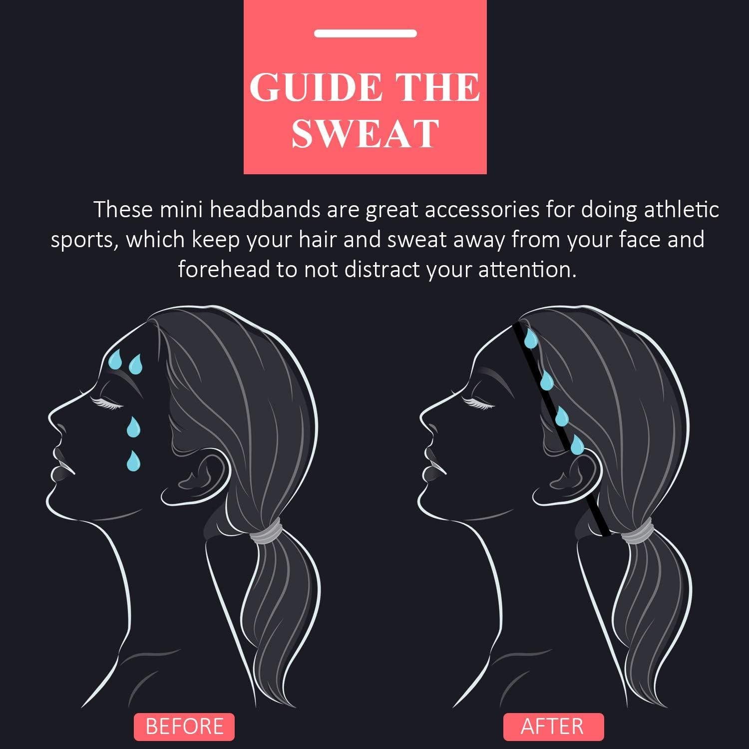 Juego de 9 Bandas para la Cabeza Deportivas Sumind - Antideslizantes