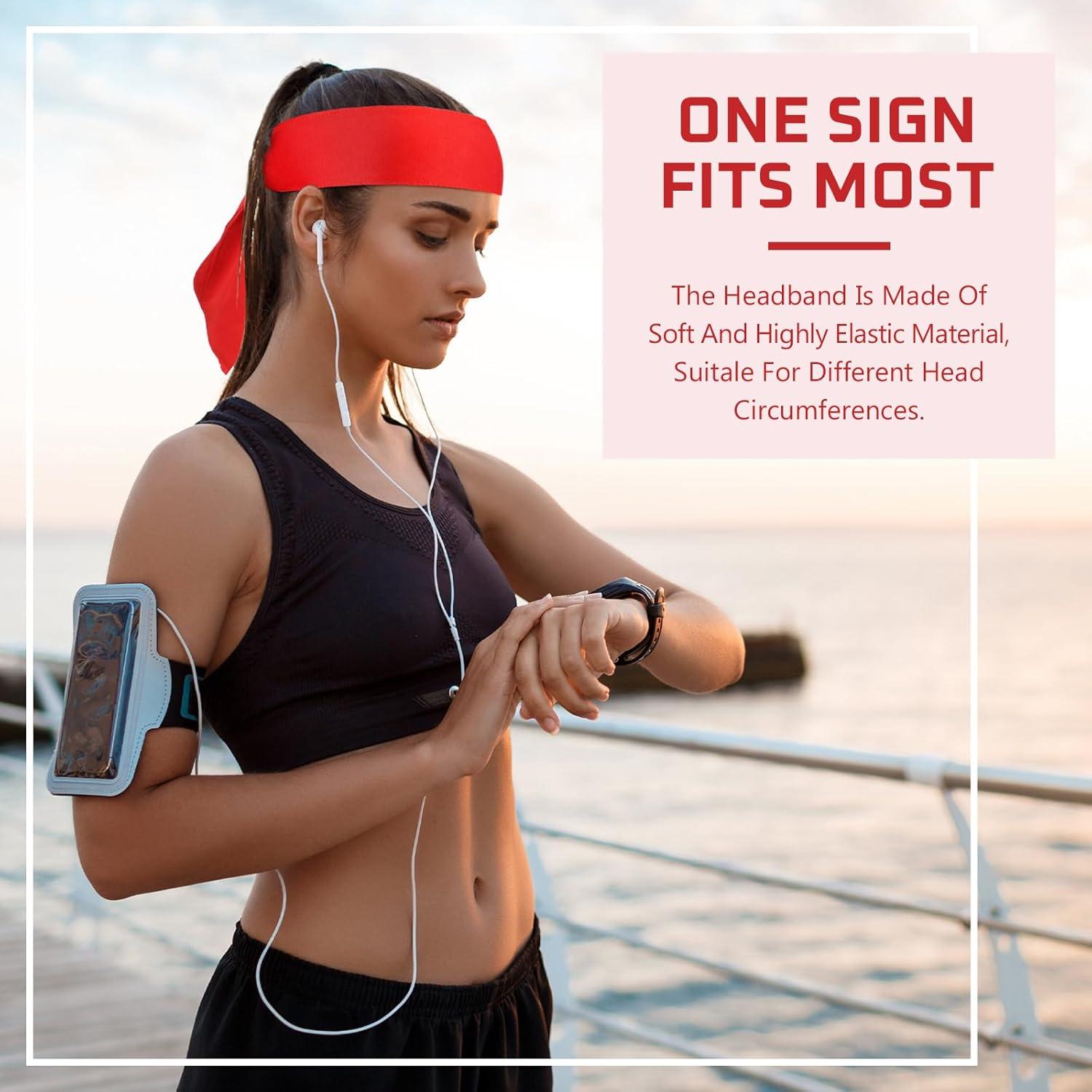 Paquete de 30 Diademas de Atar Hiboom - Rojo Ajustable