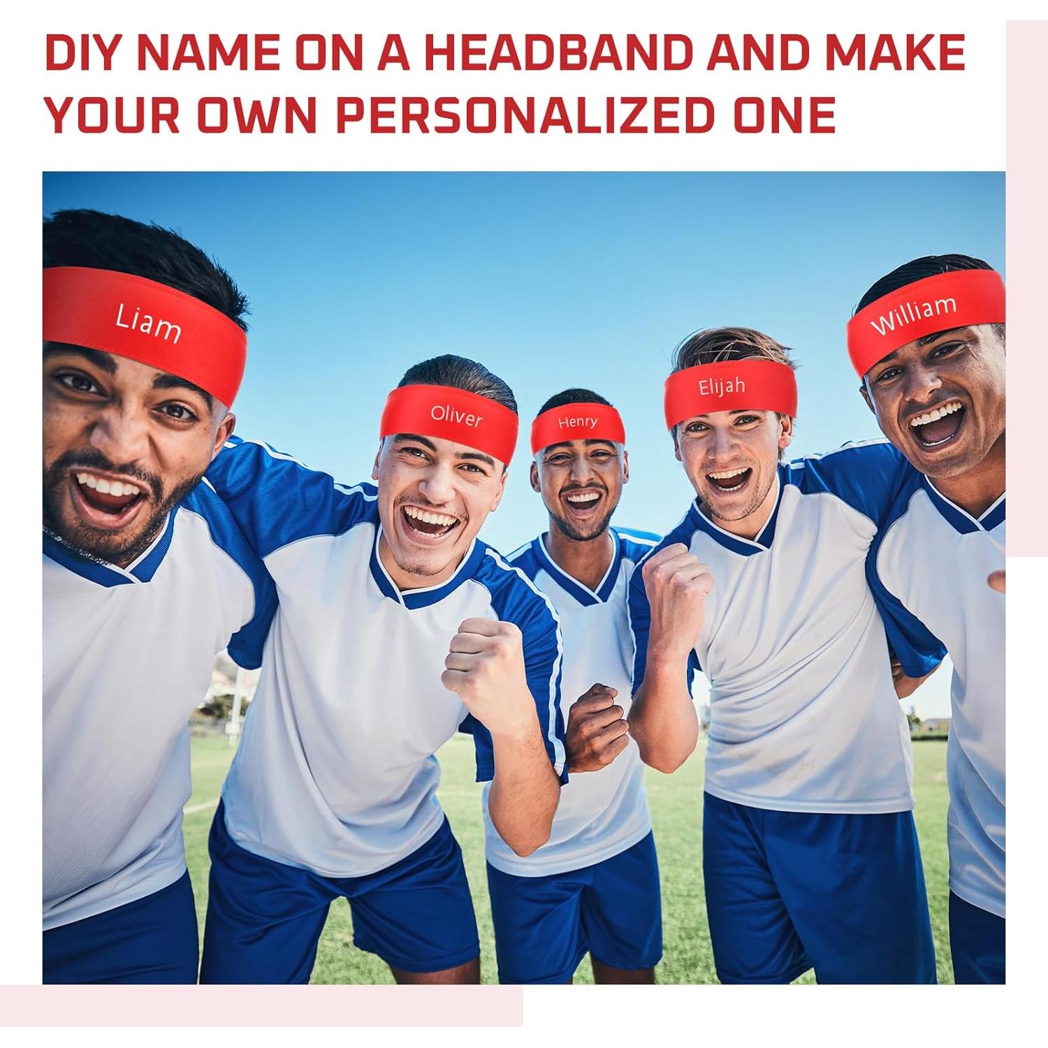 Paquete de 30 Diademas de Atar Hiboom - Rojo Ajustable