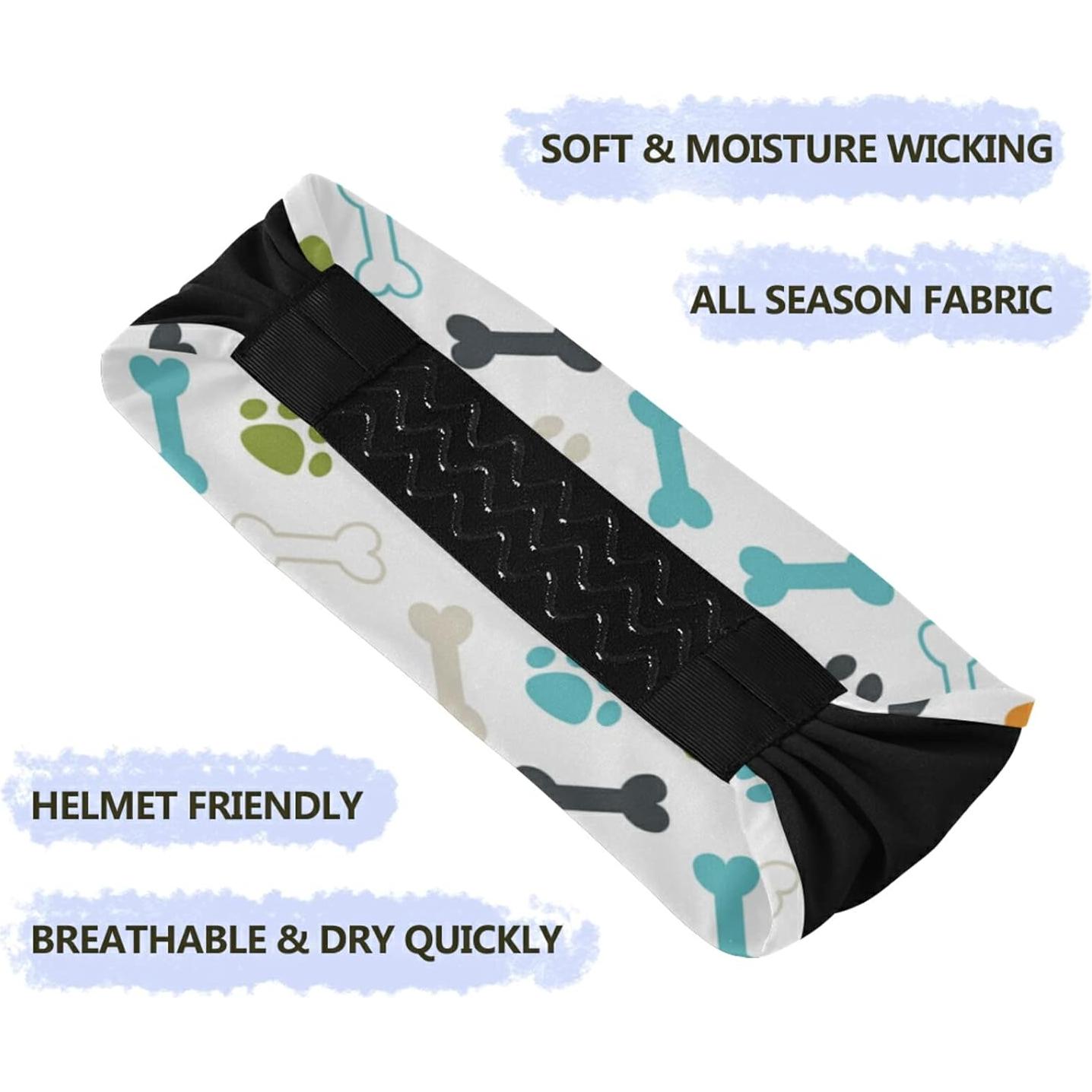 Diadema de Yoga OTVEE Azul Verde para Mujeres - Antideslizante