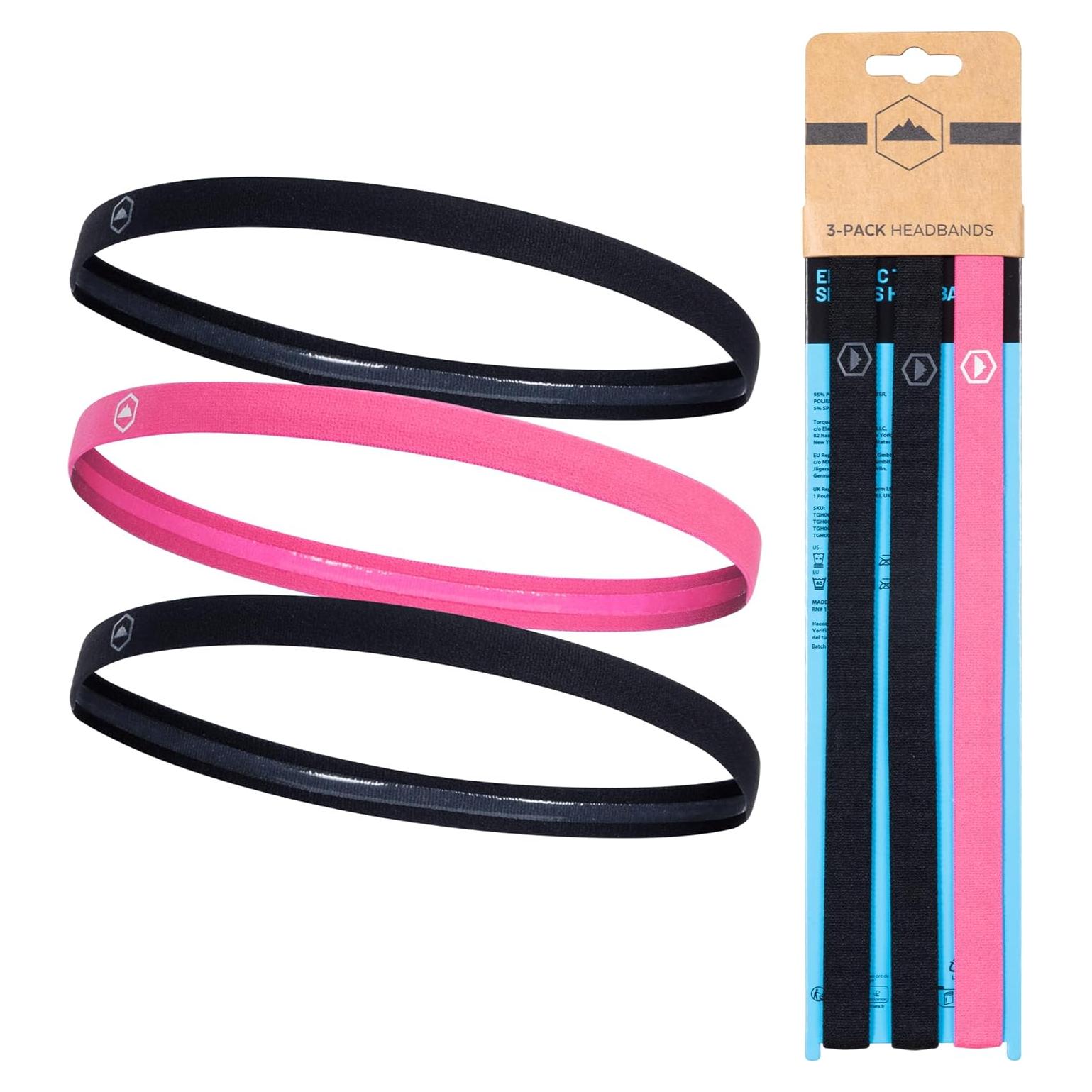 Conjunto de 6 Diademas Deportivas Tough Headwear - Antideslizantes