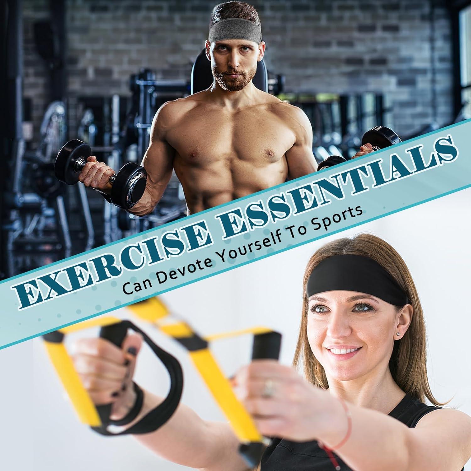 Beister Bandas para la Cabeza Antideslizantes - Paquete de 3