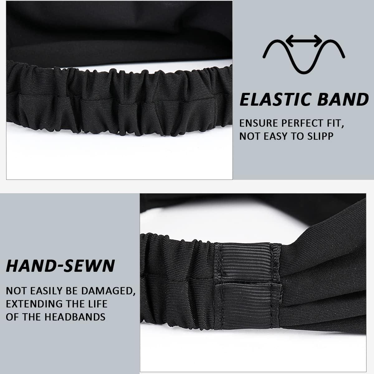 Bandas para la Cabeza Beister Unisex - Paquete de 5, Antideslizantes
