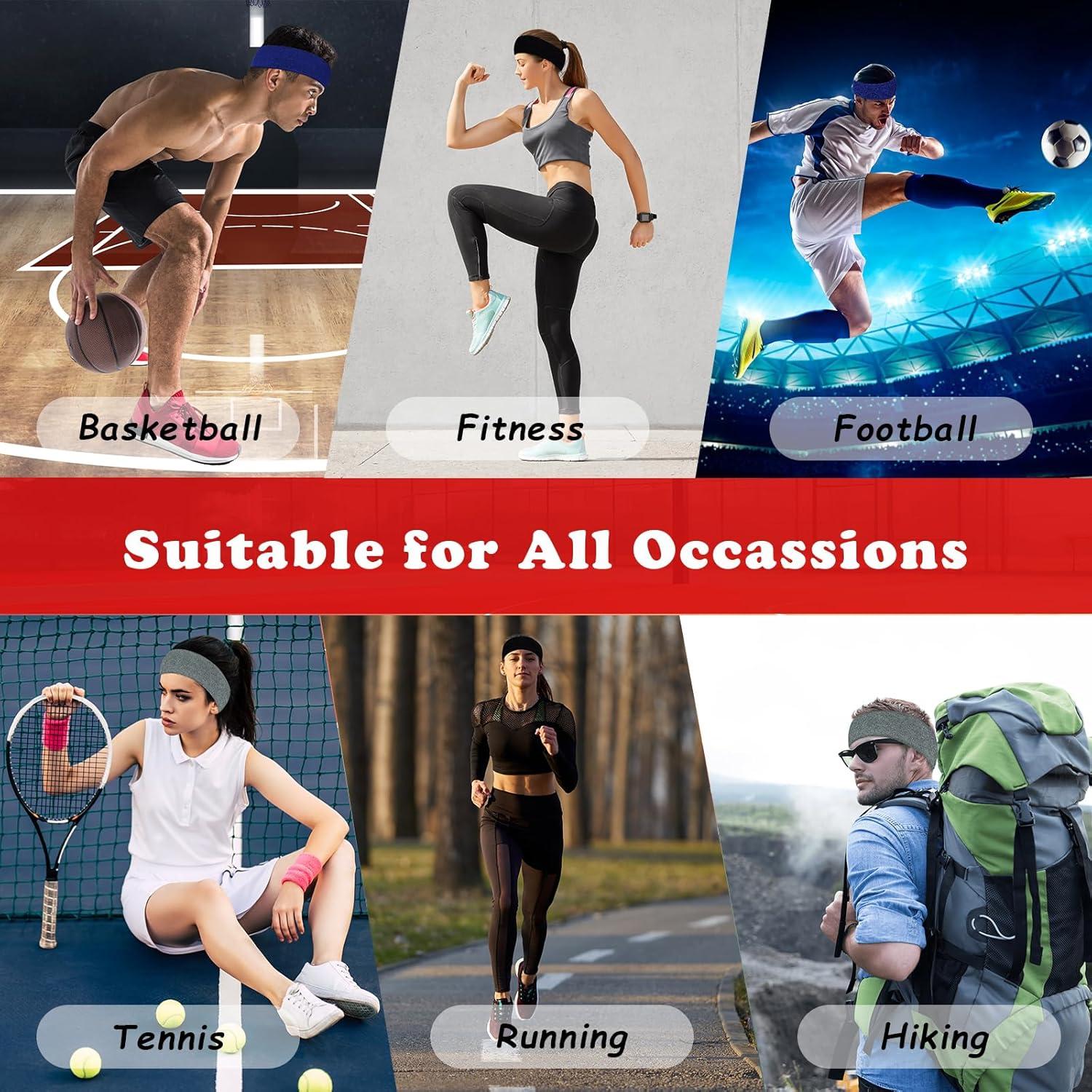 Banda de sudor Pejnl - Paquete de 3 bandas de algodón