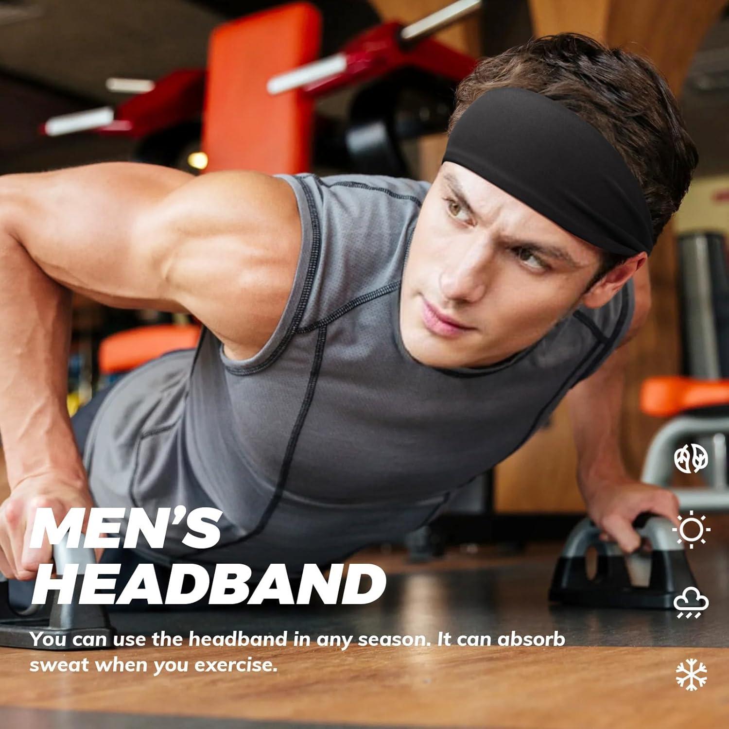 Cinta para la cabeza deportiva Tumurup - Paquete de 3 unidades