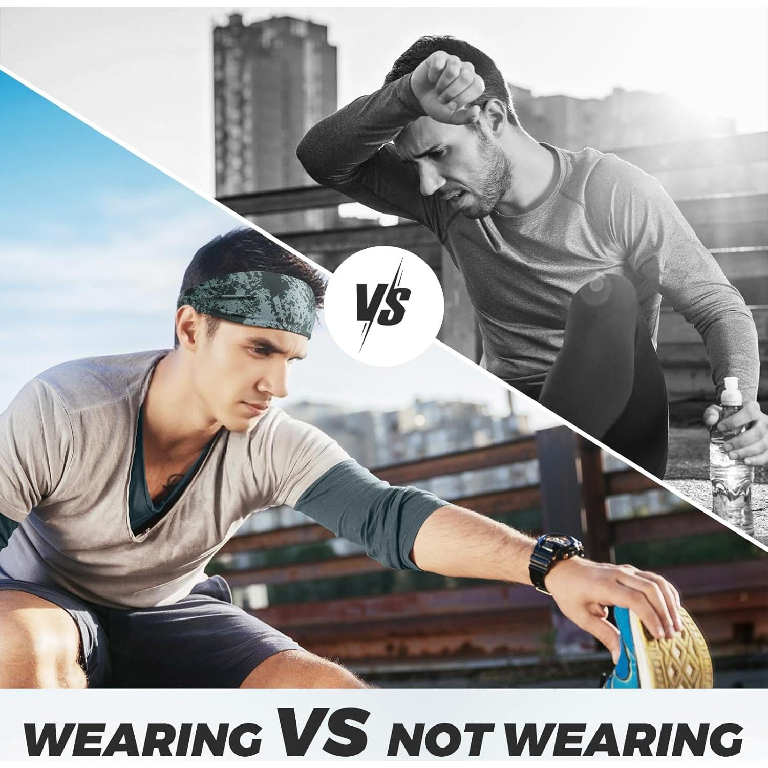 Cinta para la cabeza deportiva Tumurup - Paquete de 3 unidades