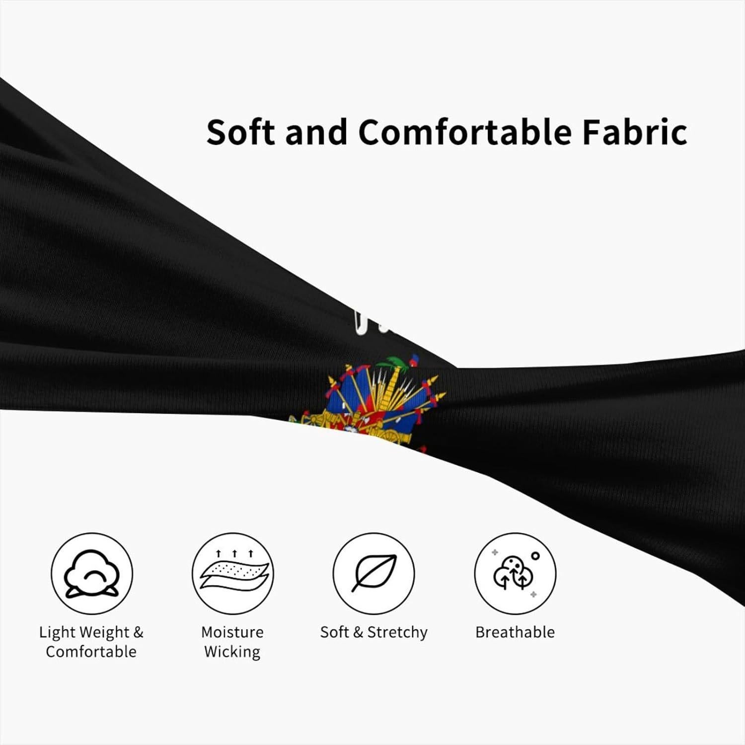 Banda de Sudor Deportiva Gelxicu Bandera de Haití Unisex