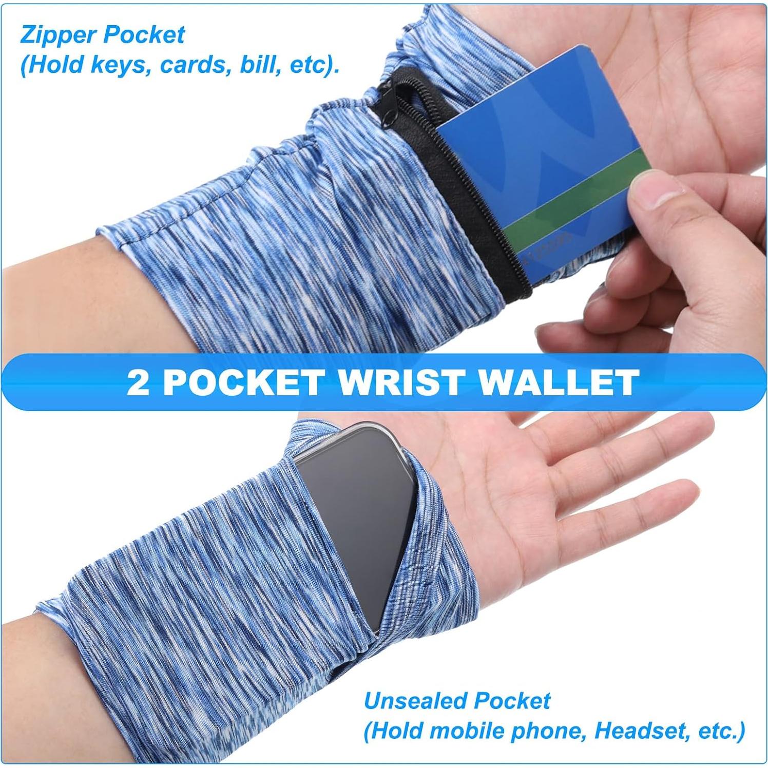 Cartera de Muñeca Deportiva PATIKIL con Cremallera 15x10cm