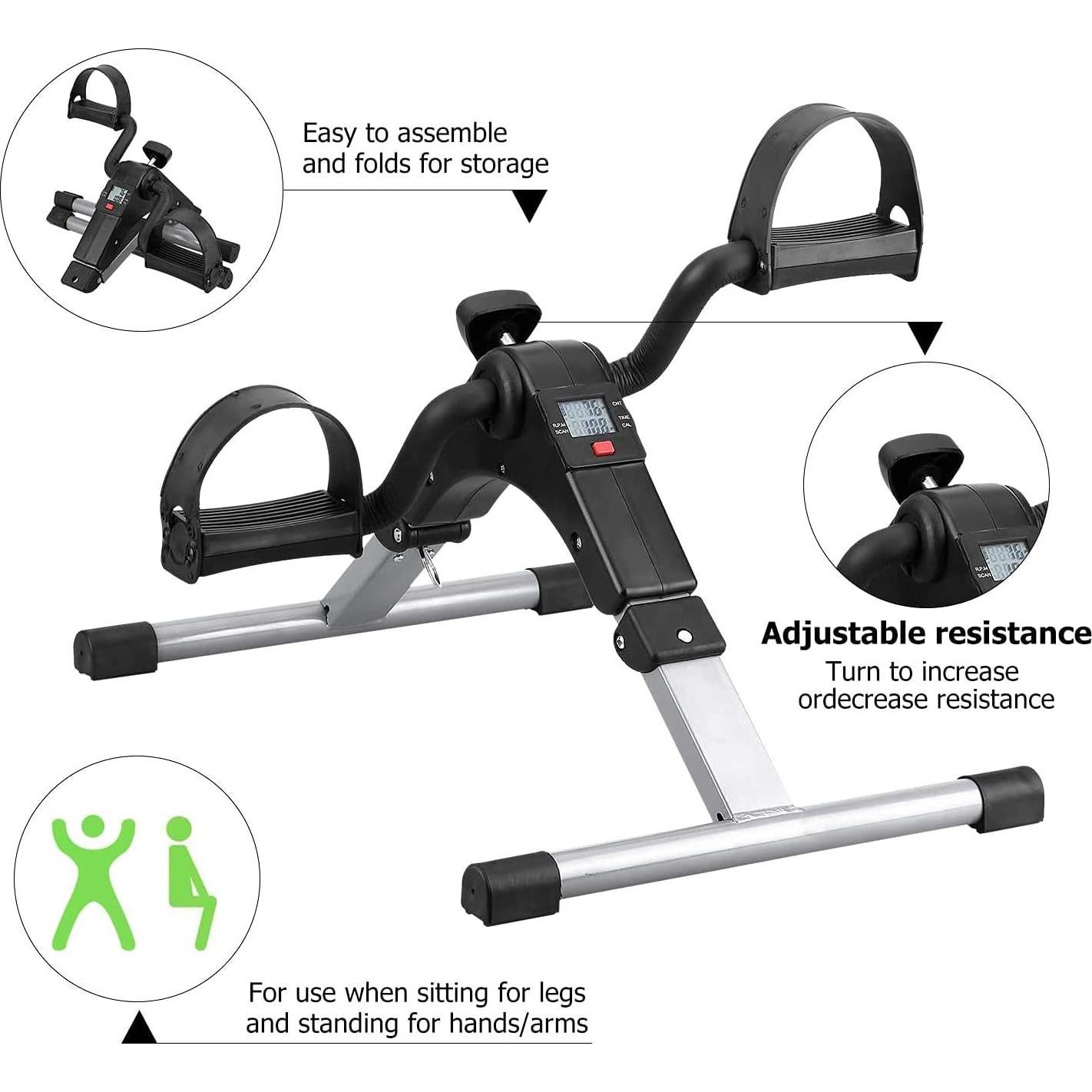 Ejercitador de Pedales Plegable AGM para Brazos y Piernas