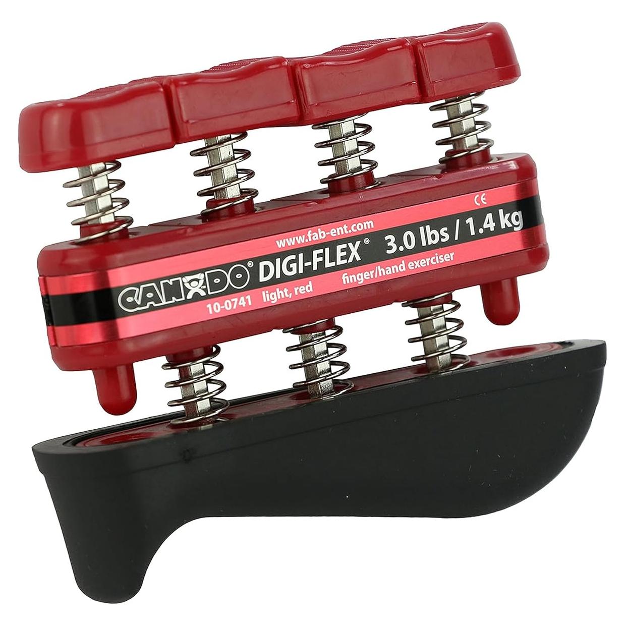 CanDo Digi-Flex Ejercitador de Mano y Dedo 1.36 kg Rojo