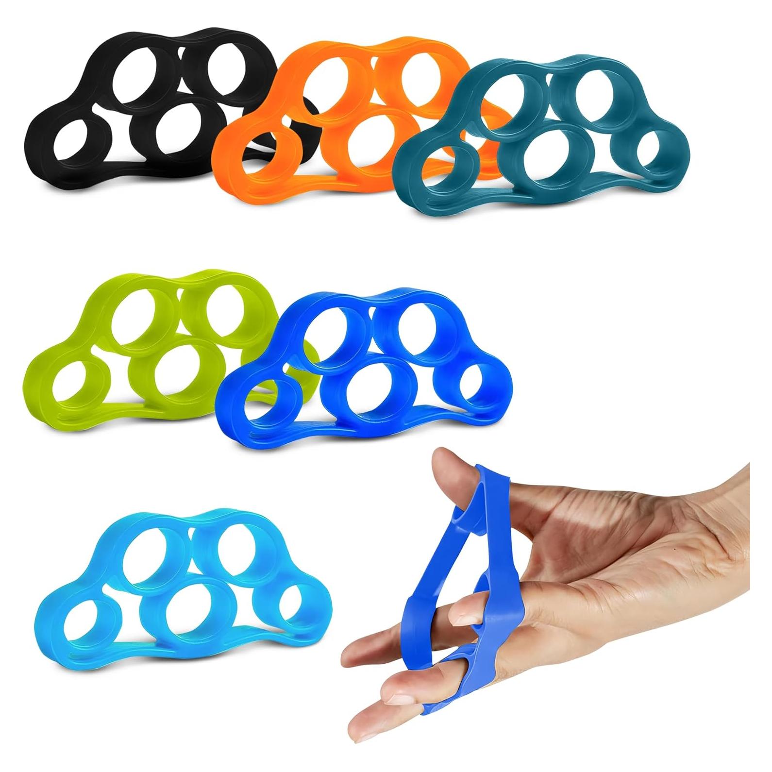 6 Bandas de Resistencia de Silicona SVICHOCHKA para Dedos