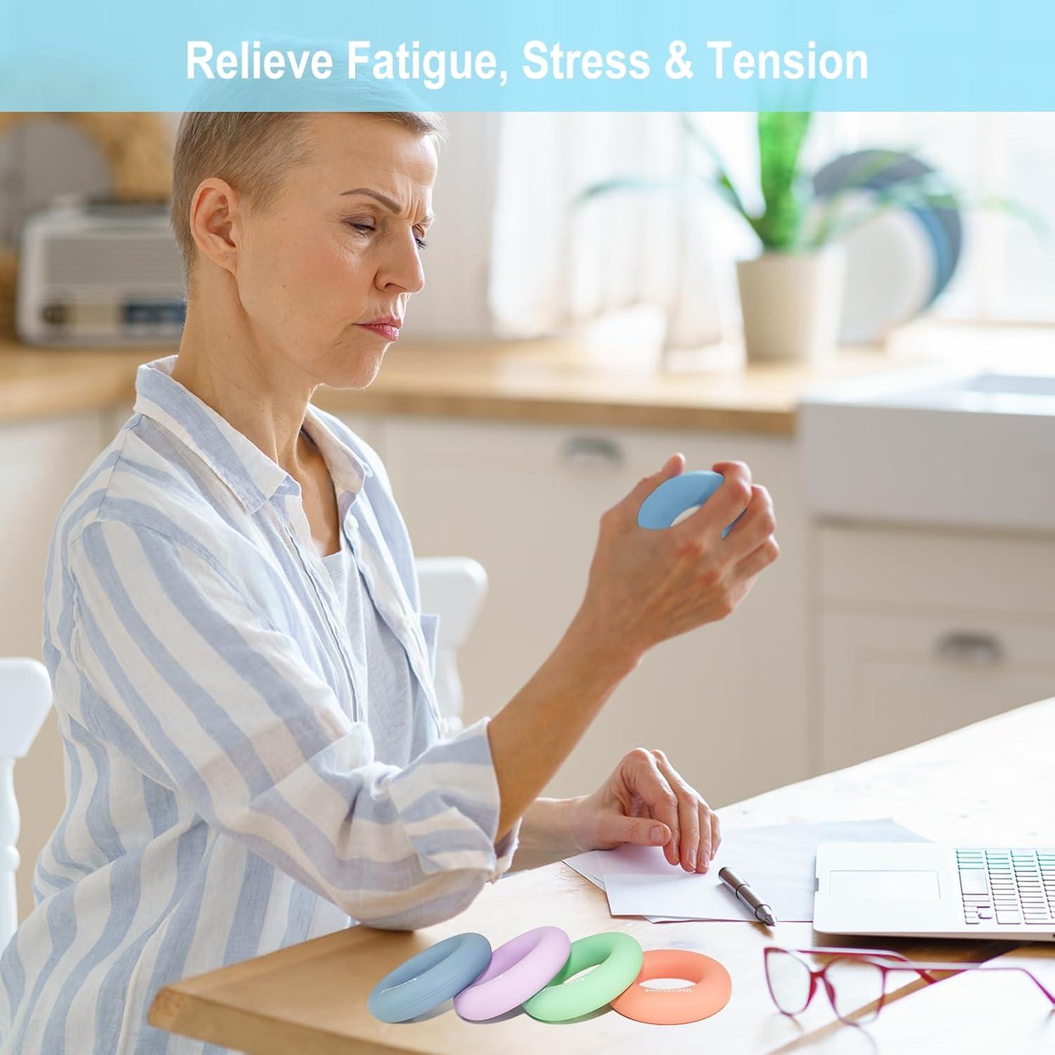 Entrenador de Fuerza de Agarre SIMPLECOOL 60lb Silicona Azul