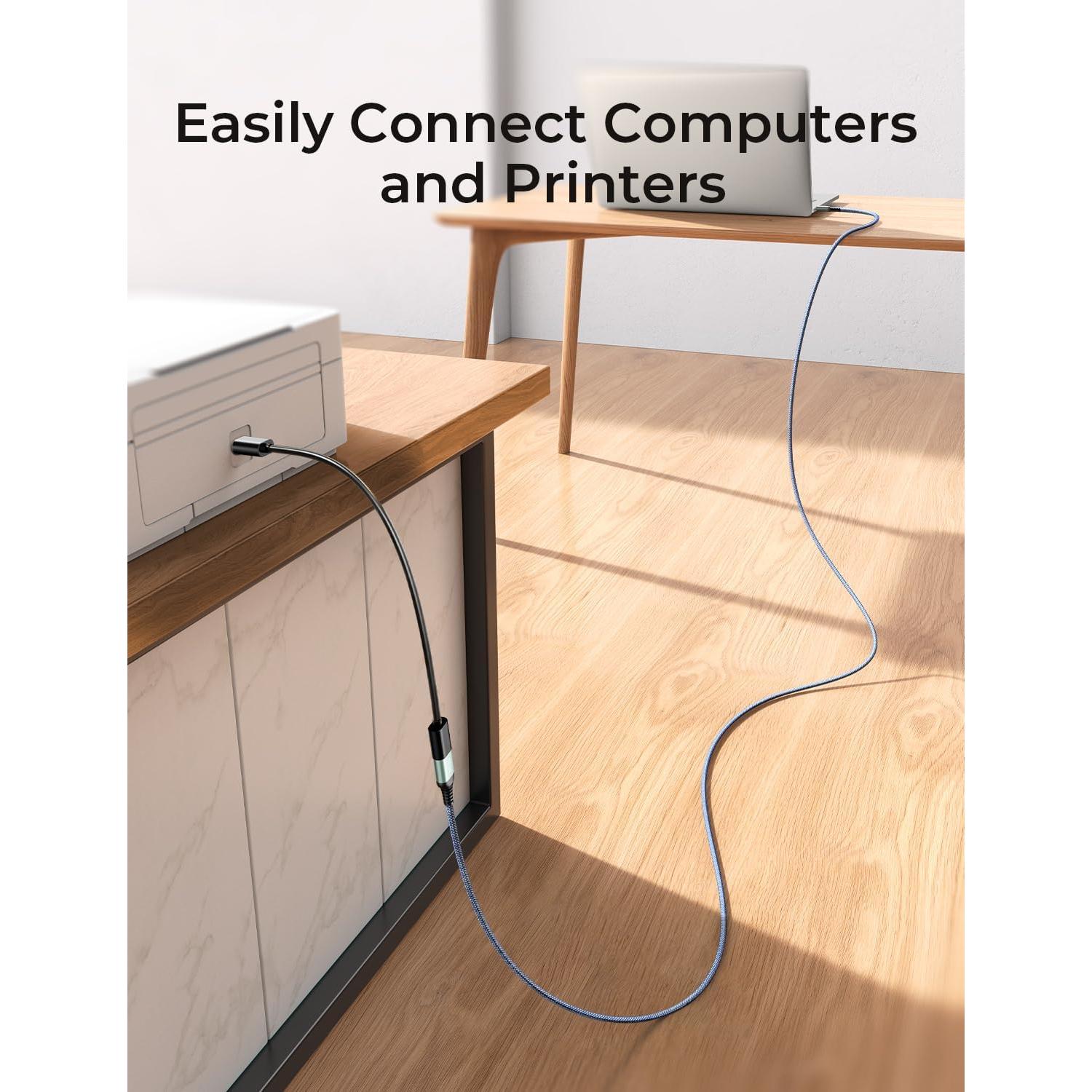 Cable de Extensión USB 3.0 AINOPE 1.5m Gris - 2 Pack