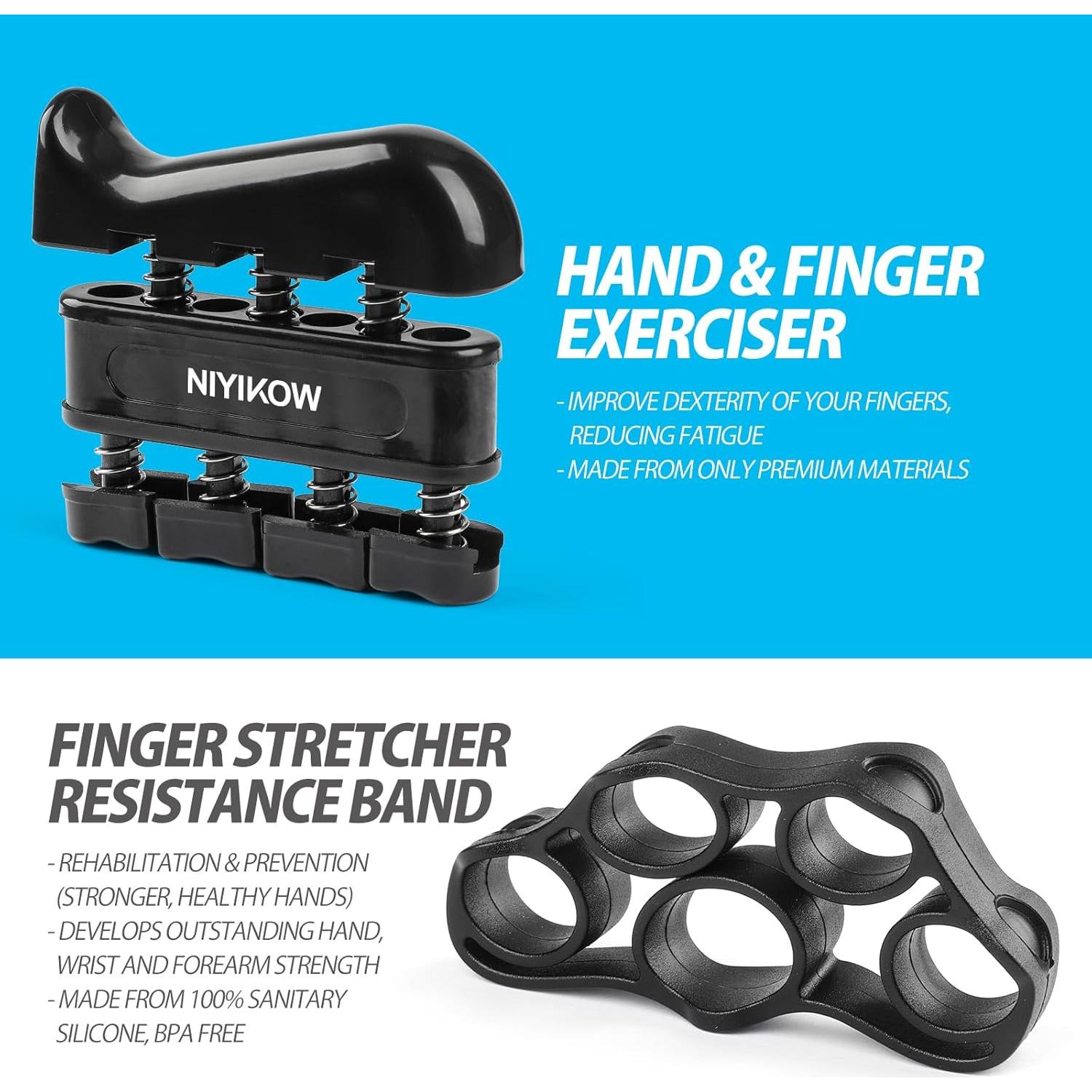 Kit de Fortalecedor de Agarre de Mano NIYIKOW - 5 Piezas