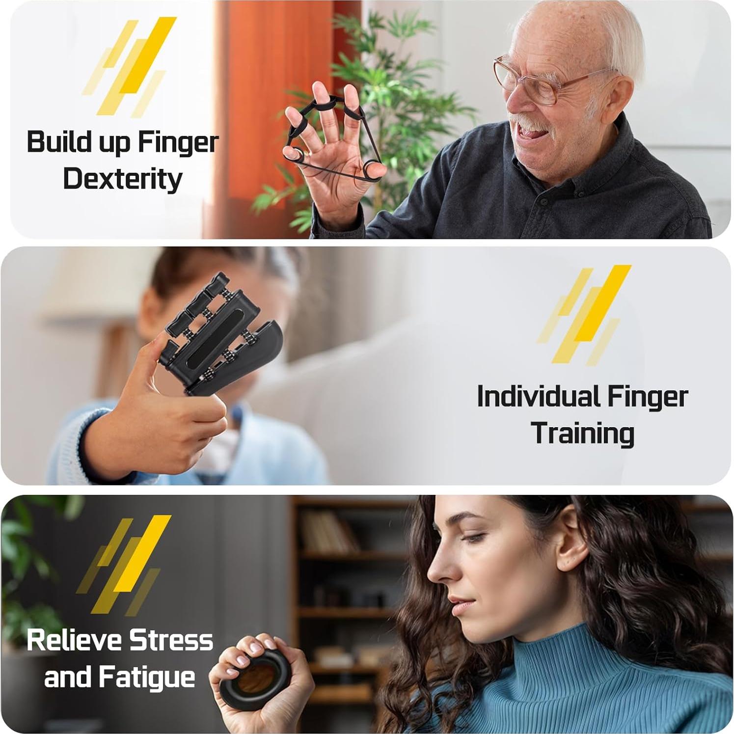 Kit de Entrenador de Fuerza de Agarre Enaud - 6 Piezas Ajustables