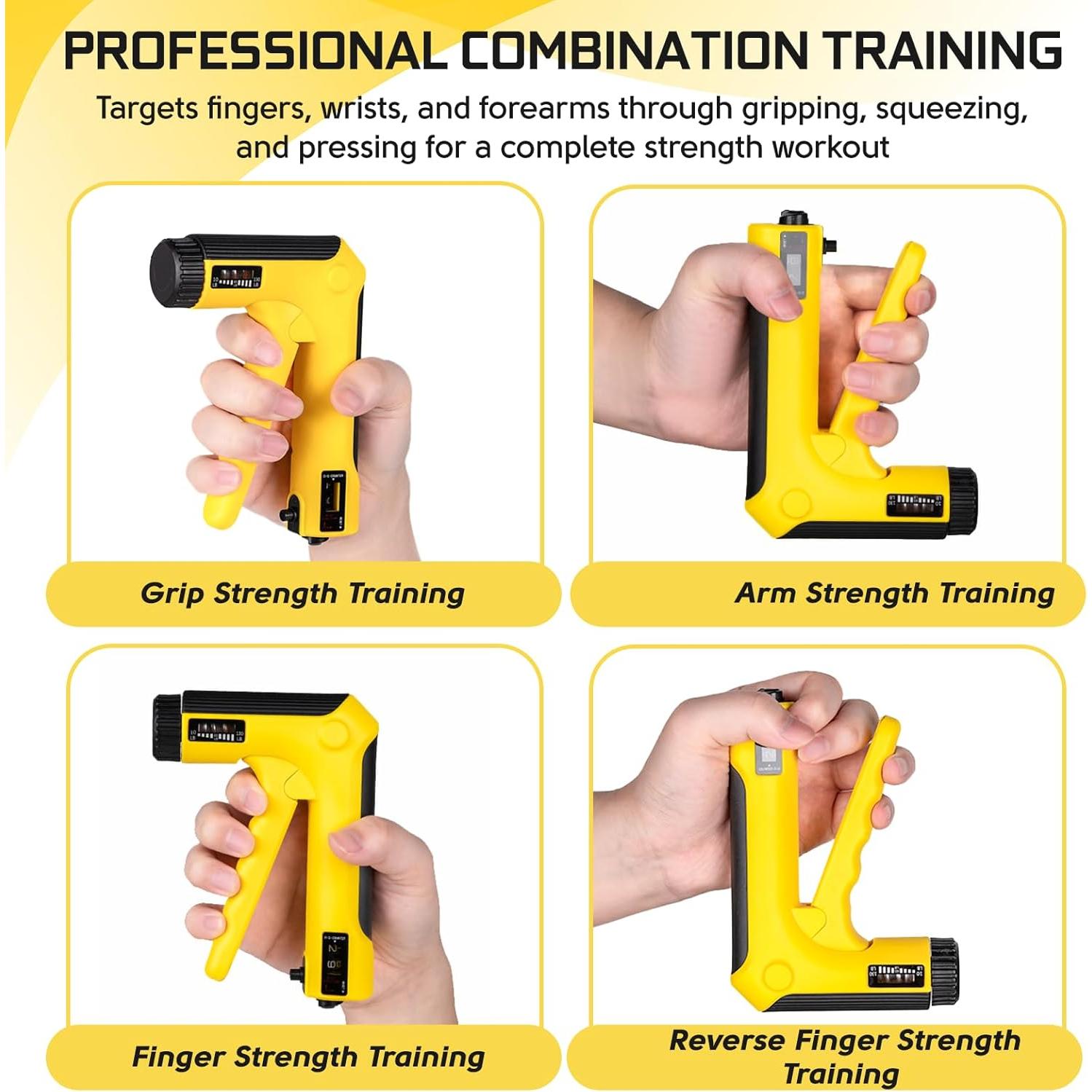 Kit de Entrenador de Fuerza de Agarre Enaud - 6 Piezas Ajustables