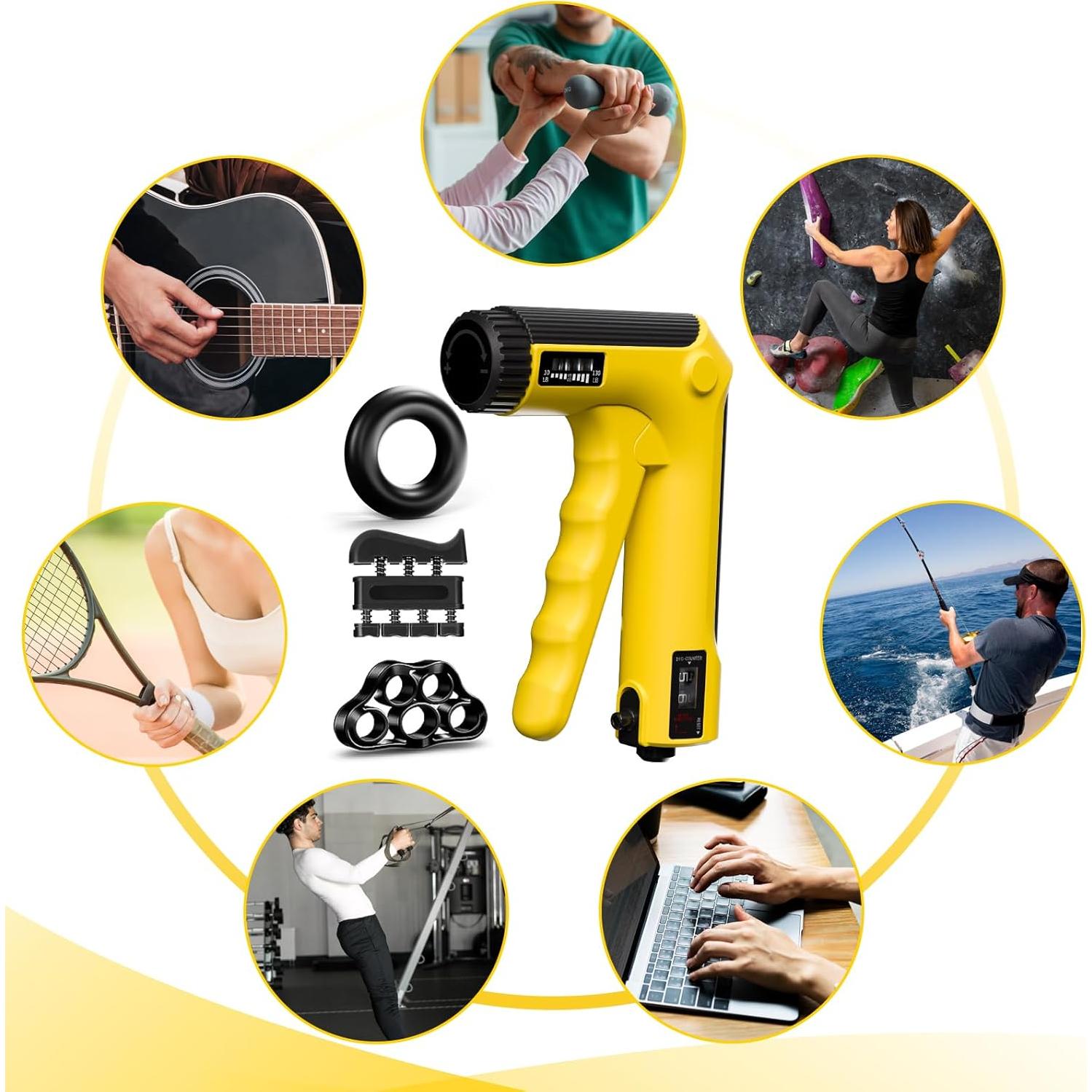 Kit de Entrenador de Fuerza de Agarre Enaud - 6 Piezas Ajustables