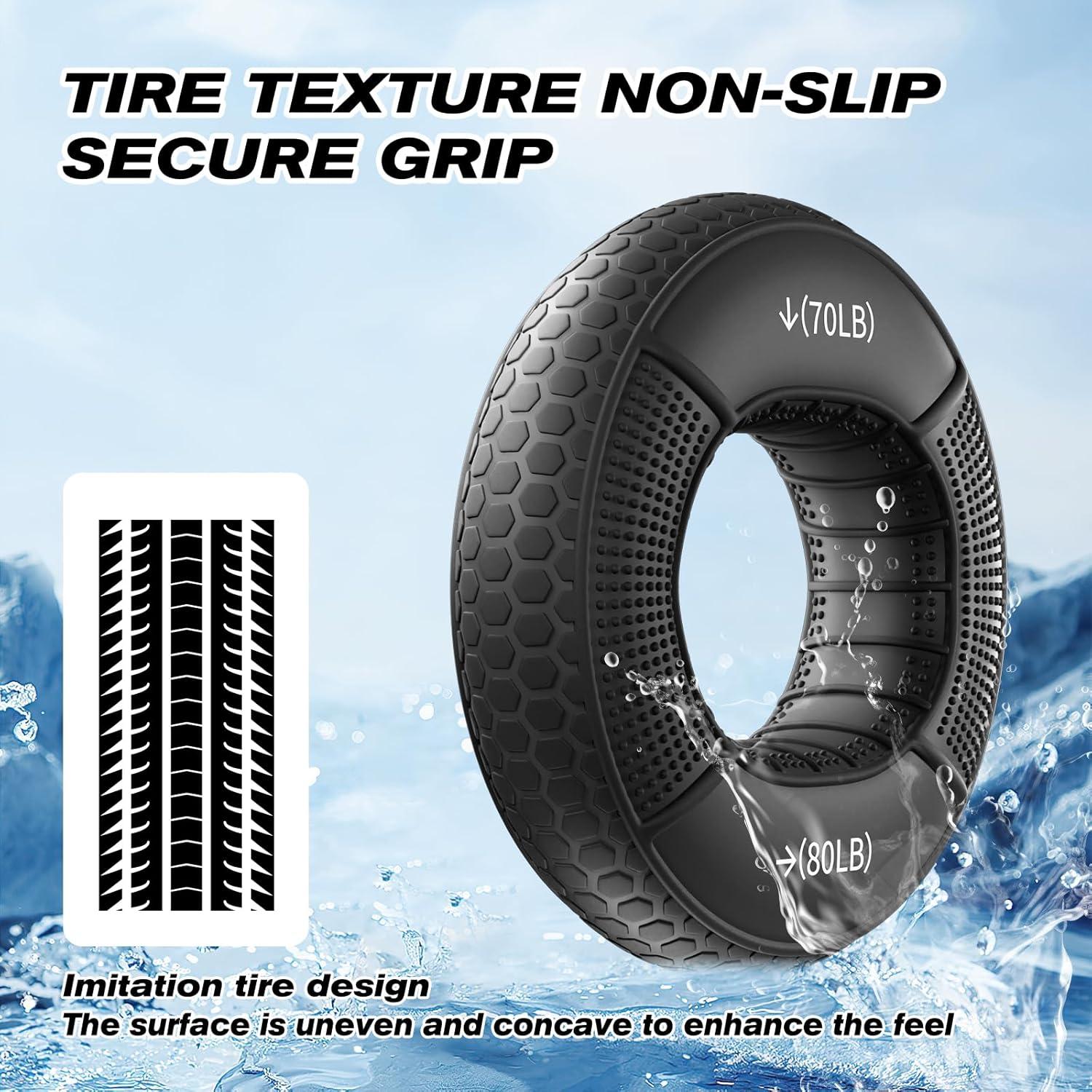 Anillos de Fortalecimiento de Agarre HSOOVZN - 4 Piezas 13.6-36.3kg