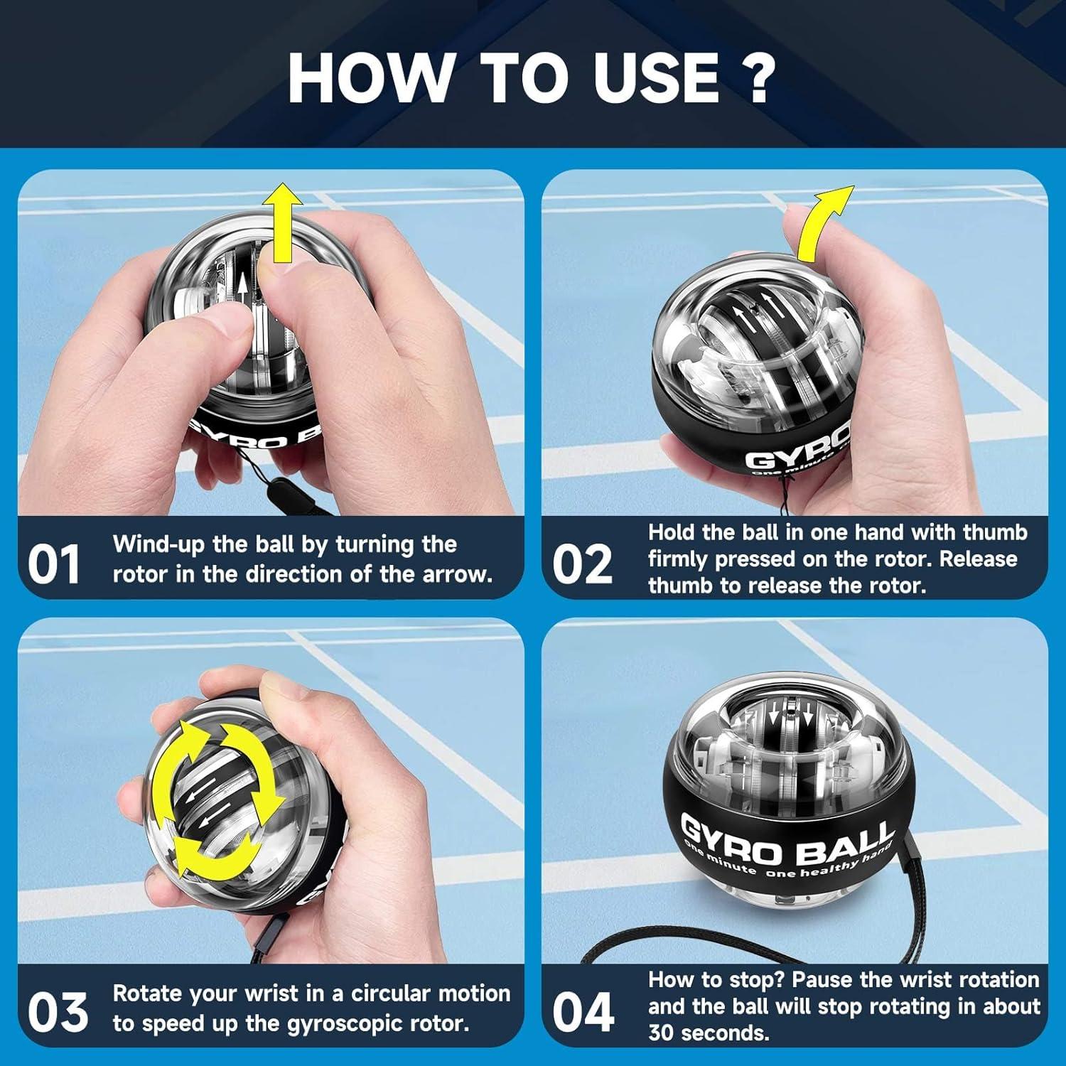 Bola de Fuerza de Muñeca XMALL, Ejercitador de Mano y Muñeca