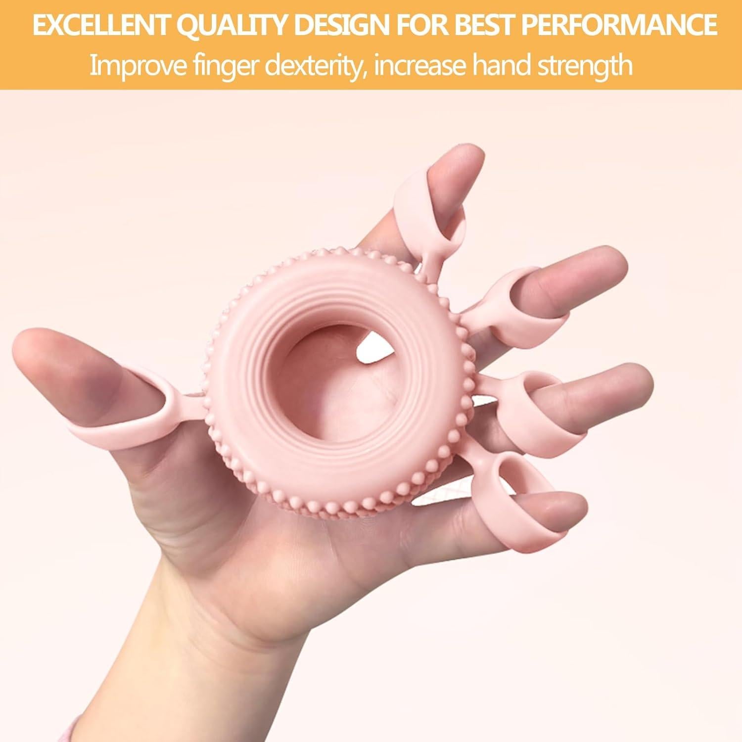 Fortalecedor de Agarre de Mano YAVOUN Rosa Silicona Medio