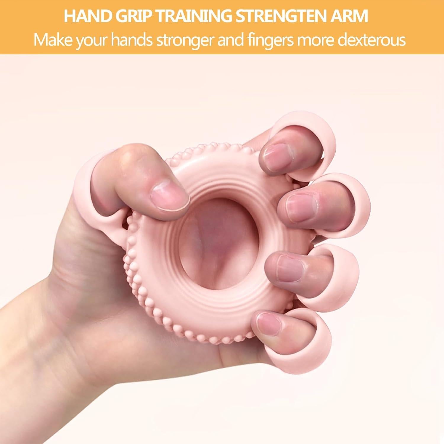 Fortalecedor de Agarre de Mano YAVOUN Rosa Silicona Medio