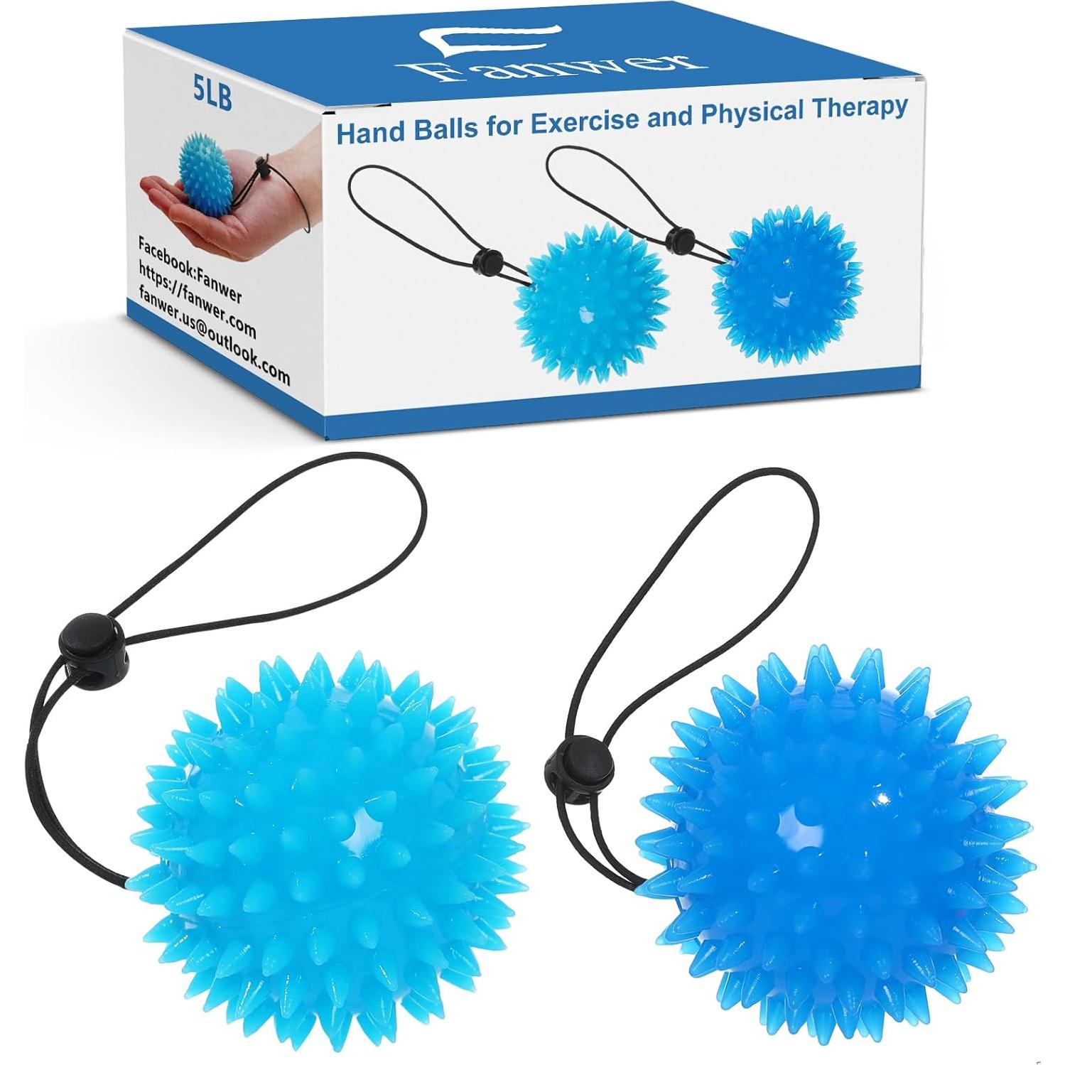 Pelotas de Compresión Fanwer para Terapia de Mano - 2 Piezas