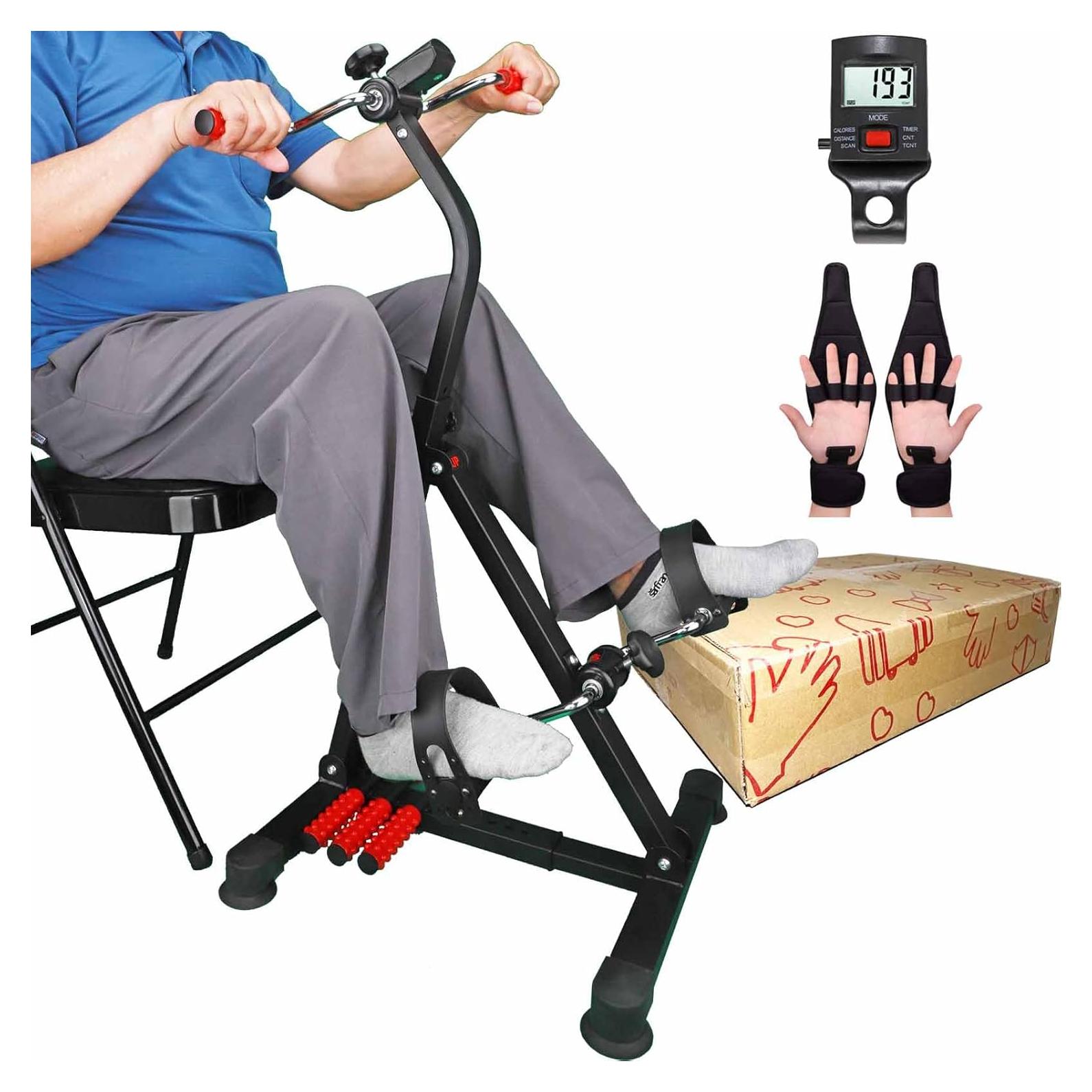 Ejercitador de Pedales NISDOKR SXZ-1011 Ajustable para Rehabilitación