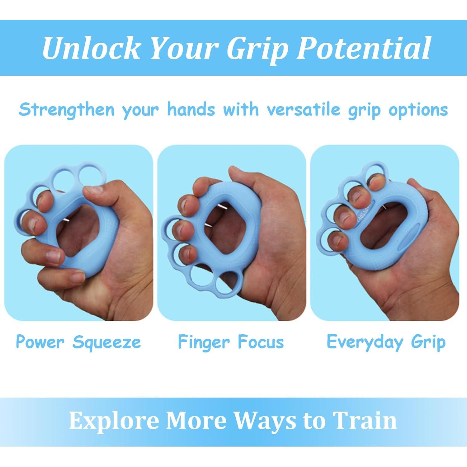 Fortalecedores de Agarre de Mano Wanheart - 3 Piezas 9-23 kg