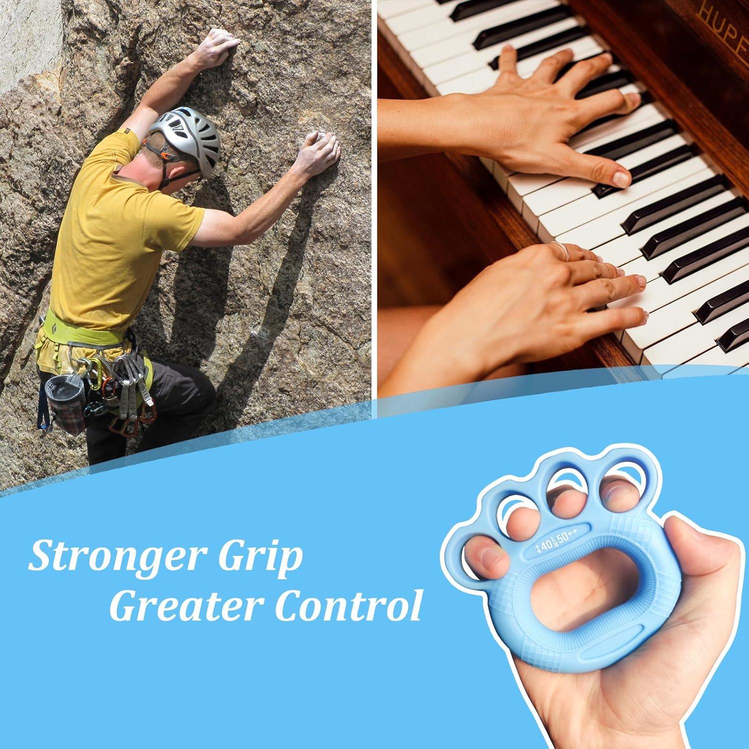 Fortalecedores de Agarre de Mano Wanheart - 3 Piezas 9-23 kg