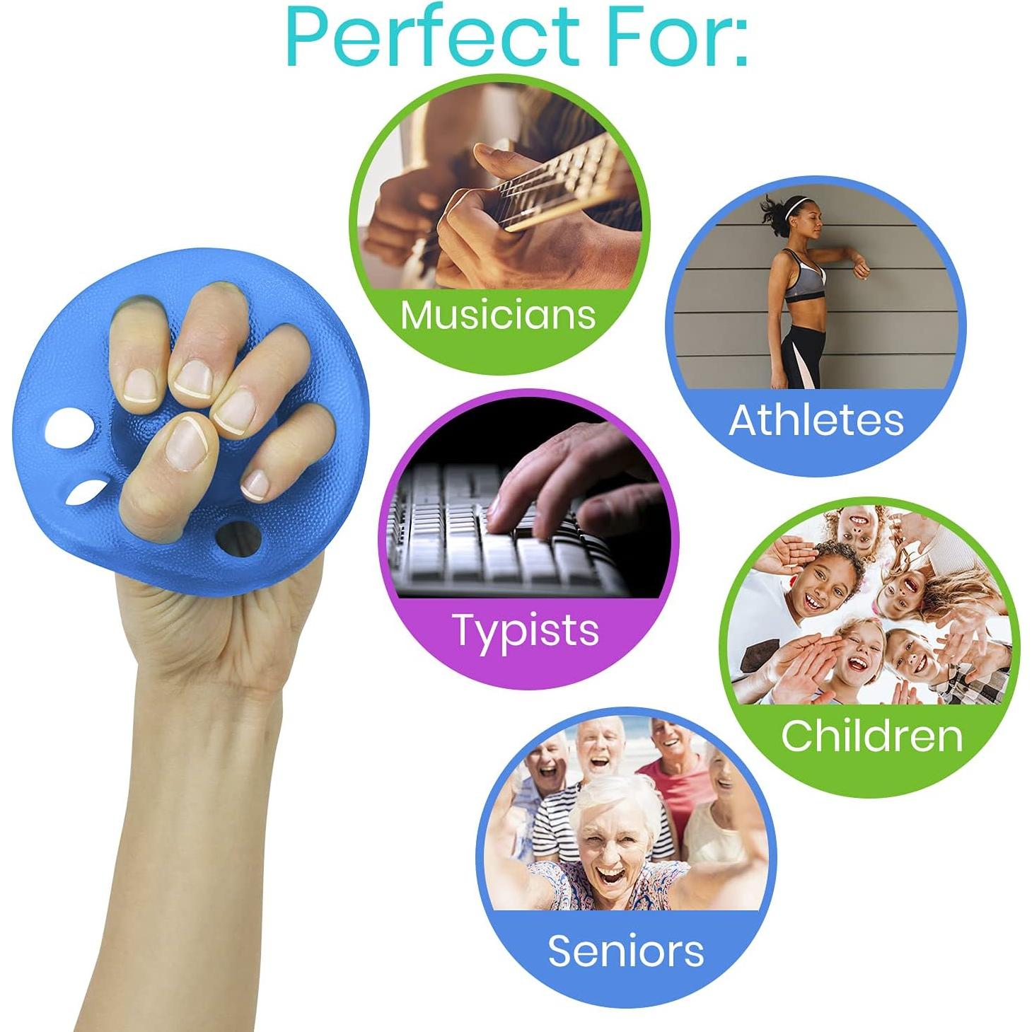 Ejercitador de Dedos Vive - Fortalecedor de Mano 3 Piezas