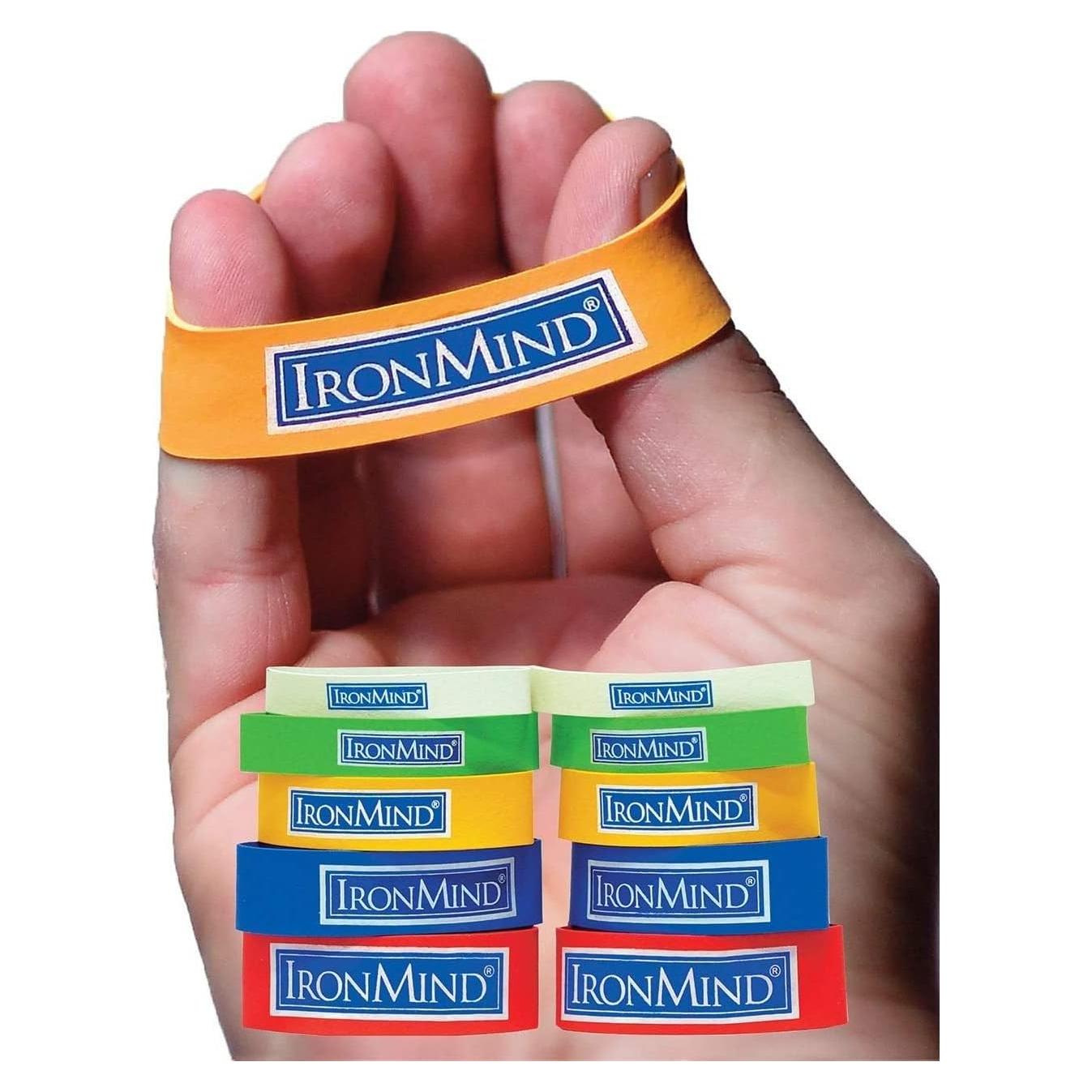 Paquete de 10 bandas de ejercicio IronMind Expand-Your-Hand