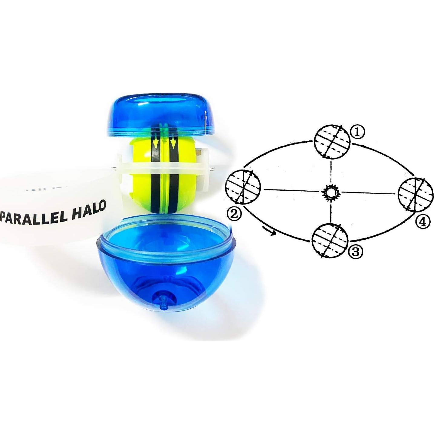 Bola de Muñeca Gyro Halo Paralelo con Luces LED 7.62cm