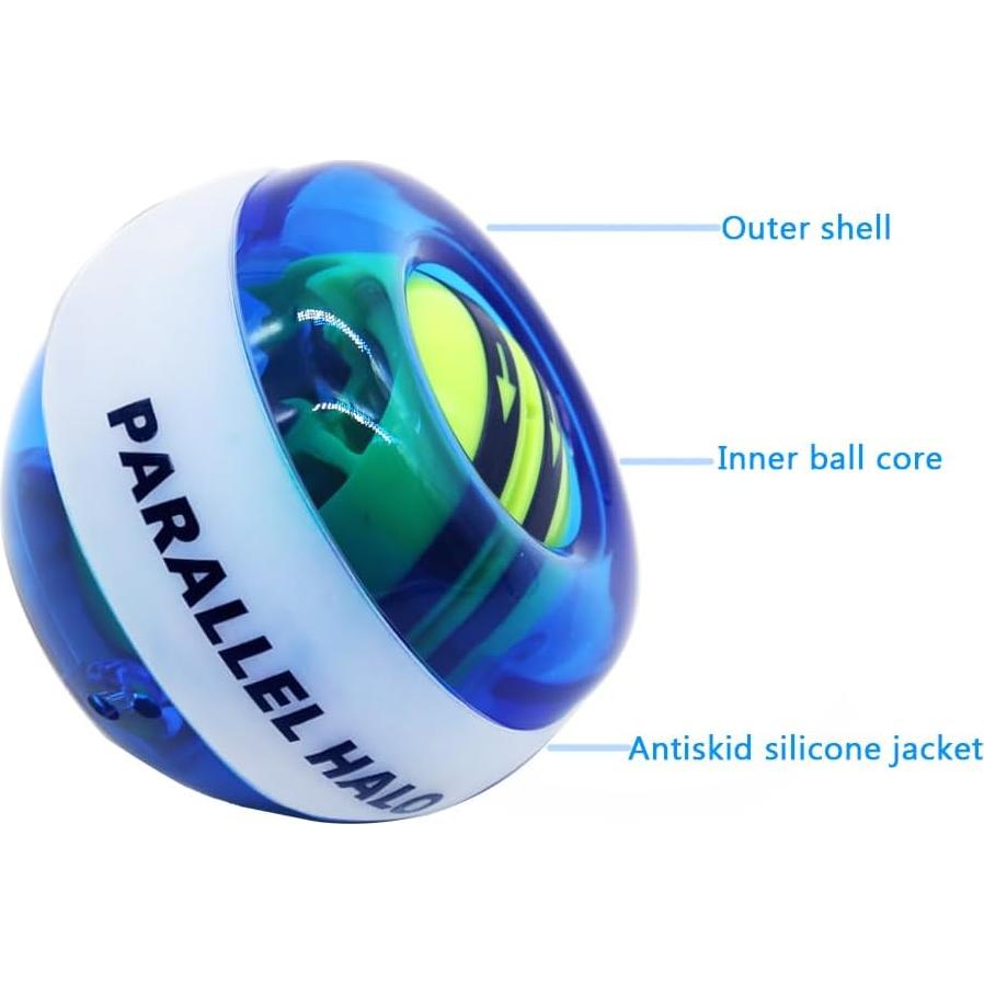 Bola de Muñeca Gyro Halo Paralelo con Luces LED 7.62cm